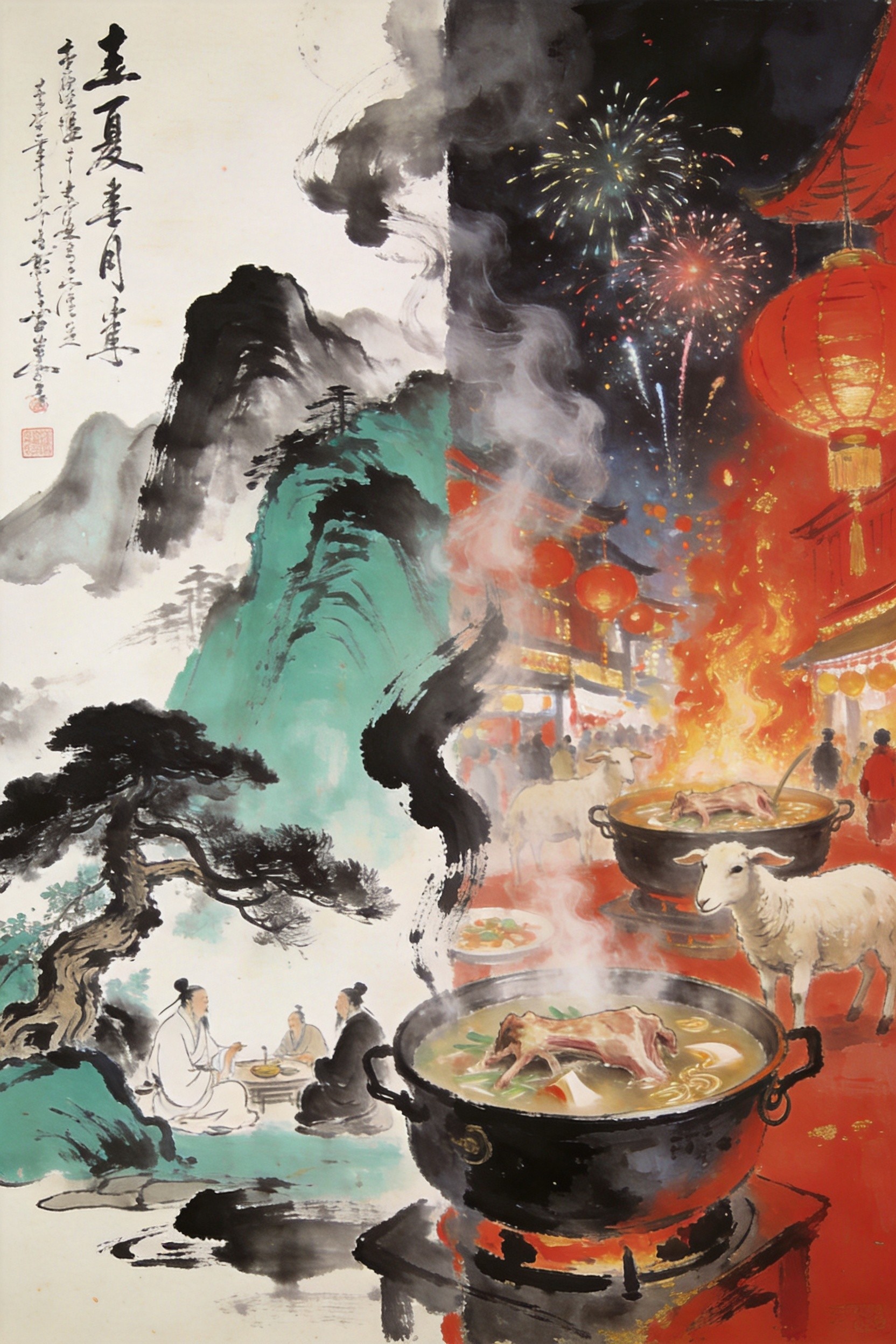 墨香与烟火交织