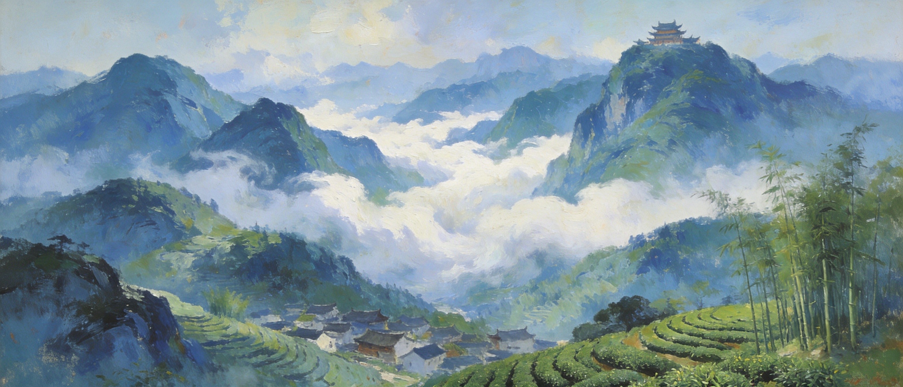 新昌岭上白云