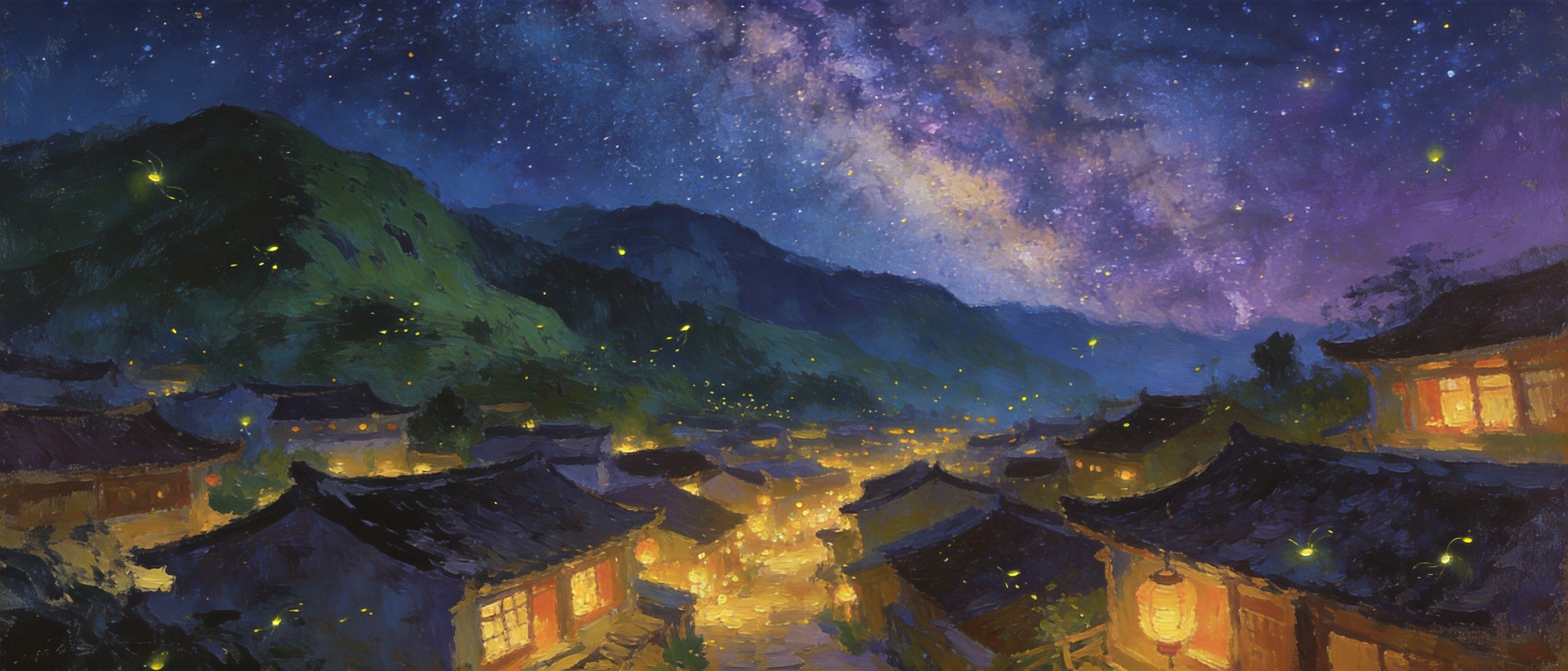 琼中山水长卷全景