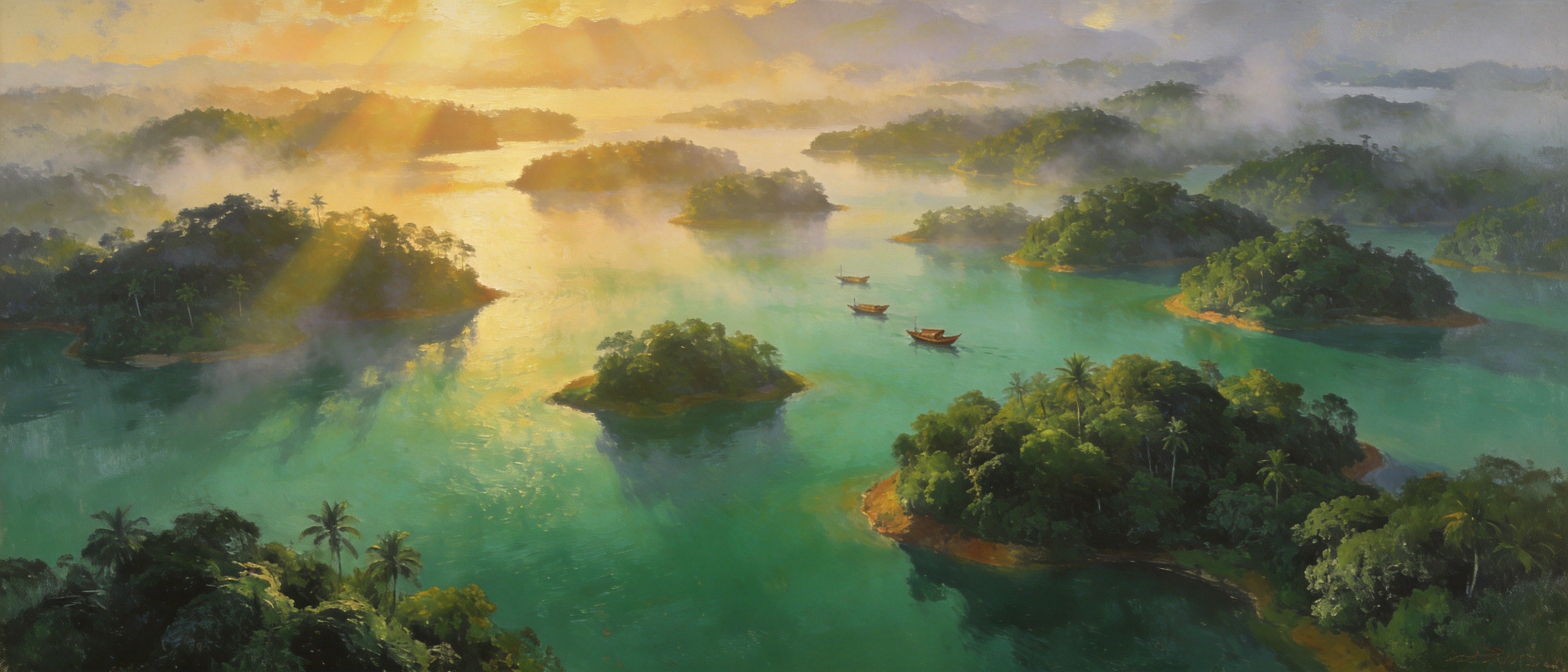 南丽湖一百三十八岛碧波
