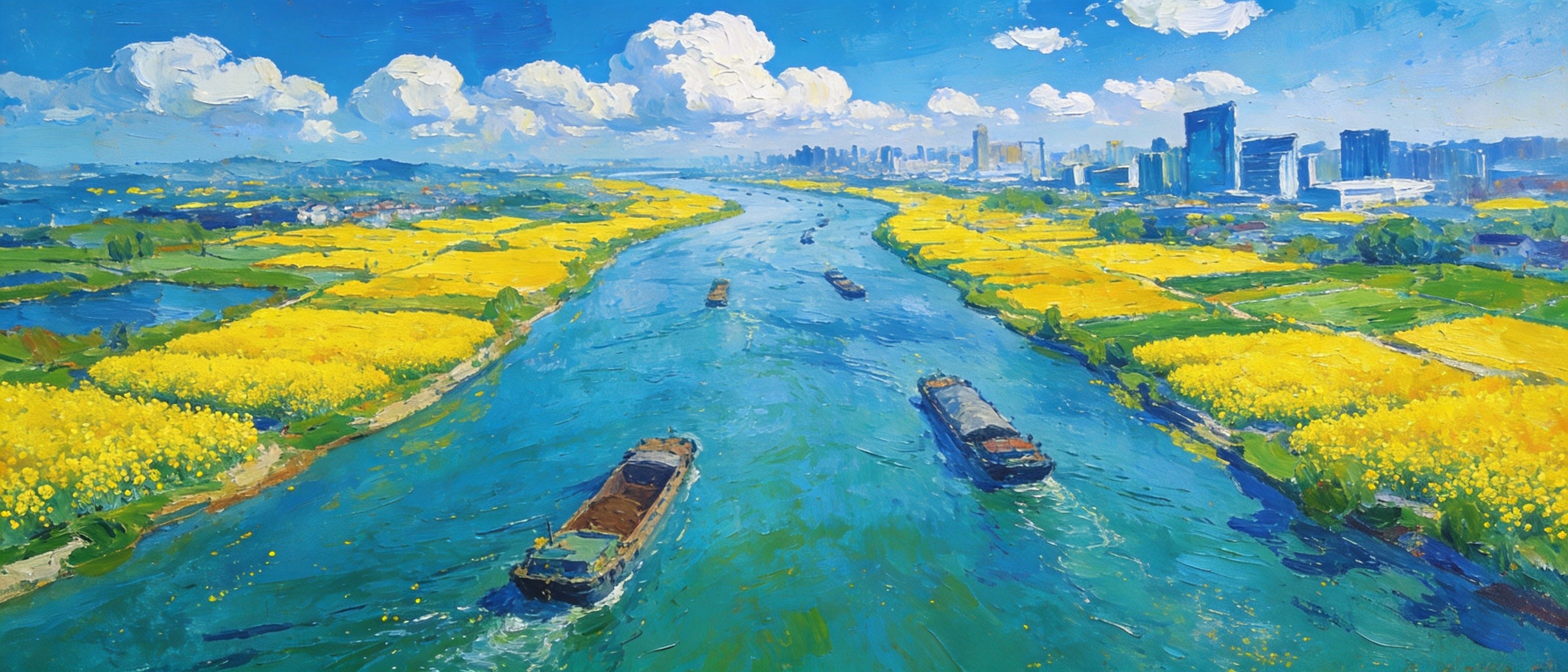 江淮运河碧波穿城