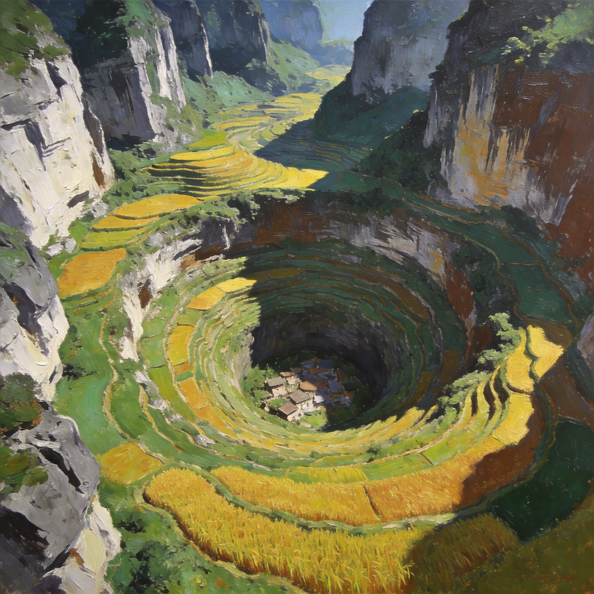 龙卷地梯田