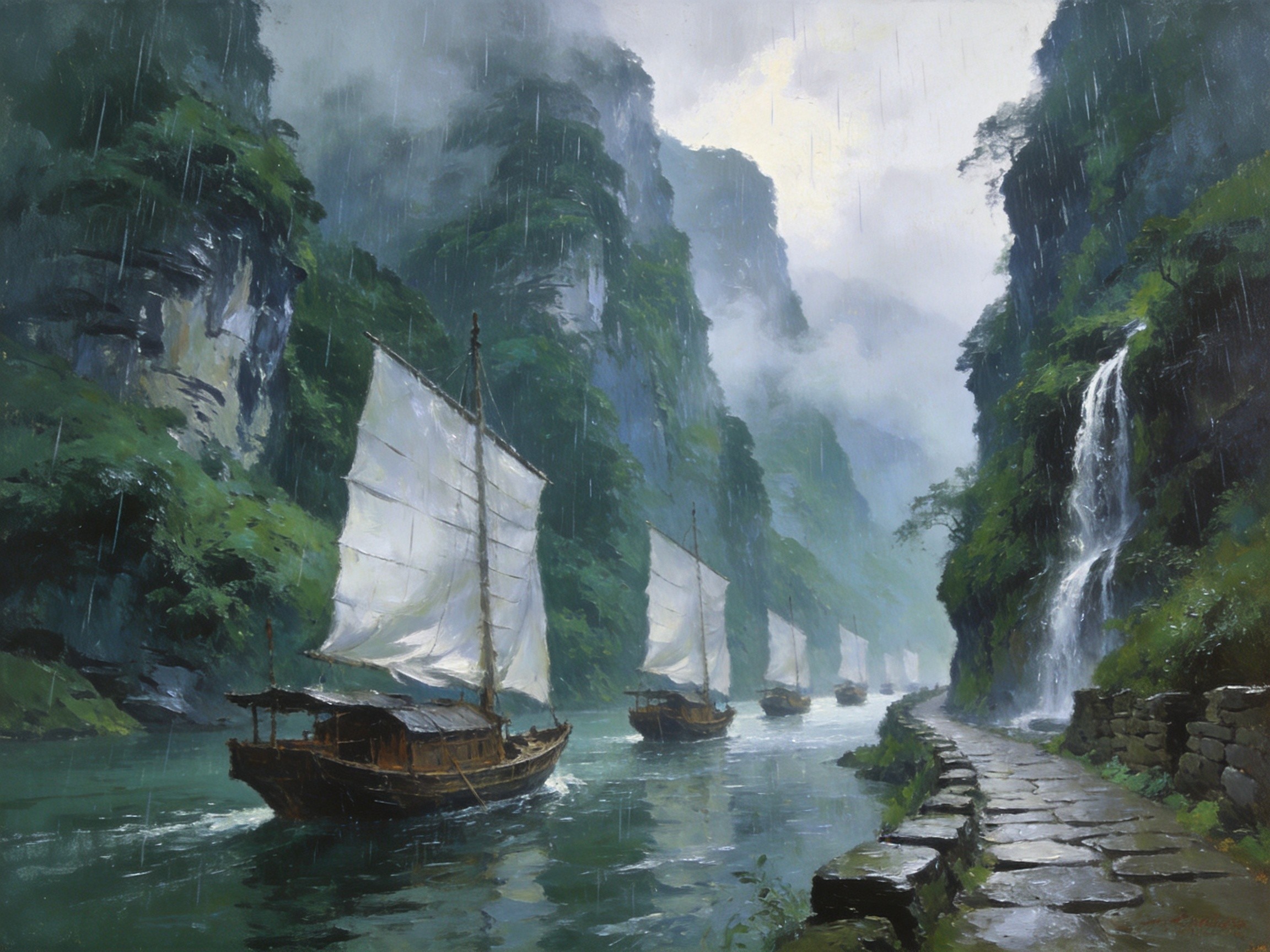 七里扬帆富春山水
