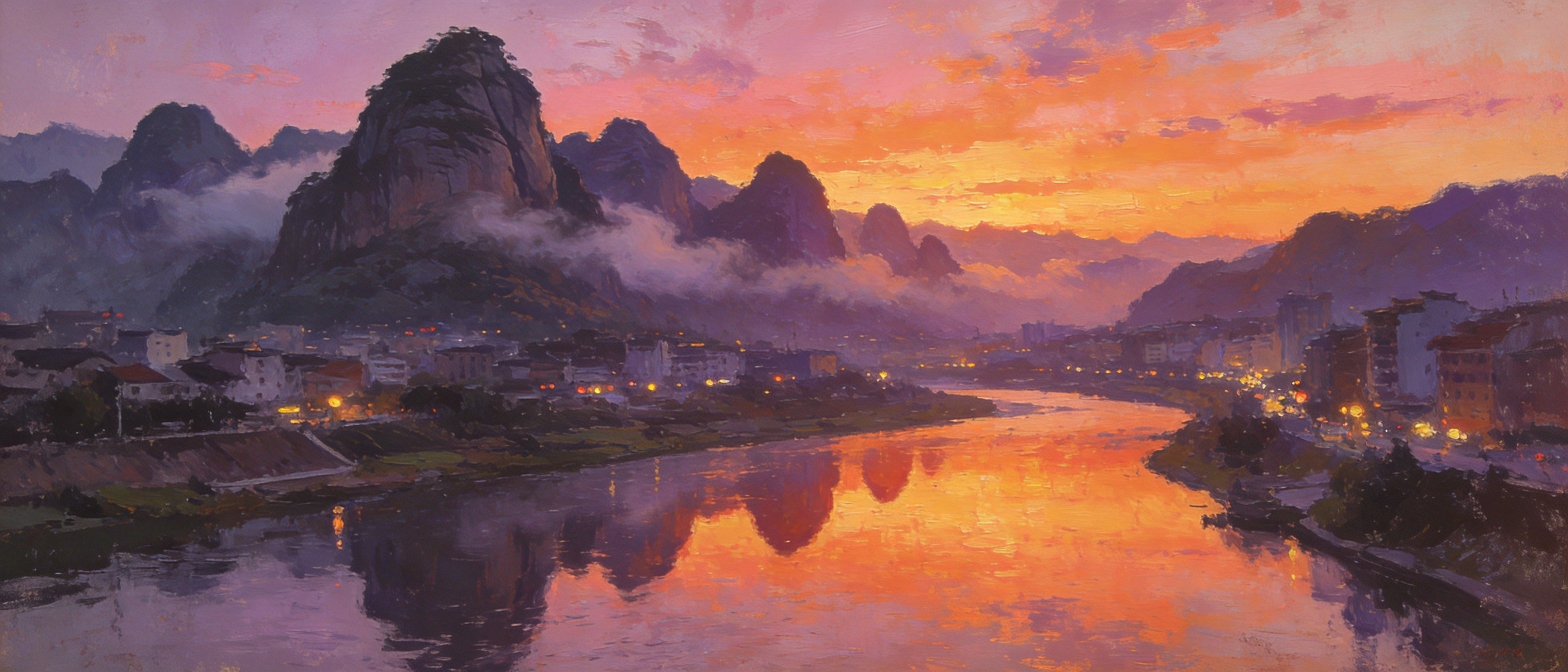 玉山烟波与远峰