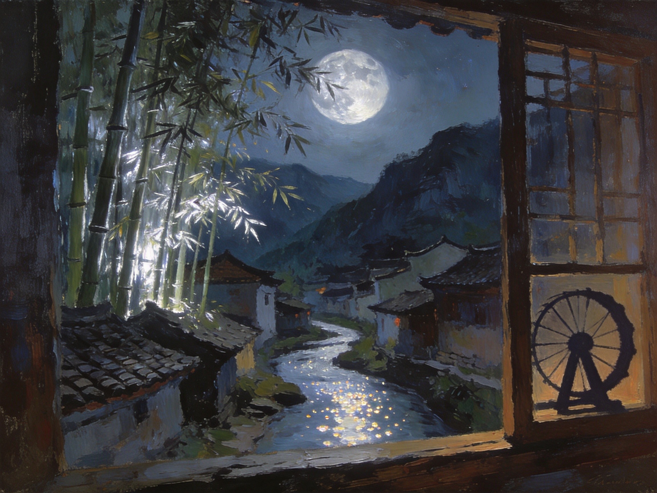 乡关何处月最明，沐川竹海是吾家