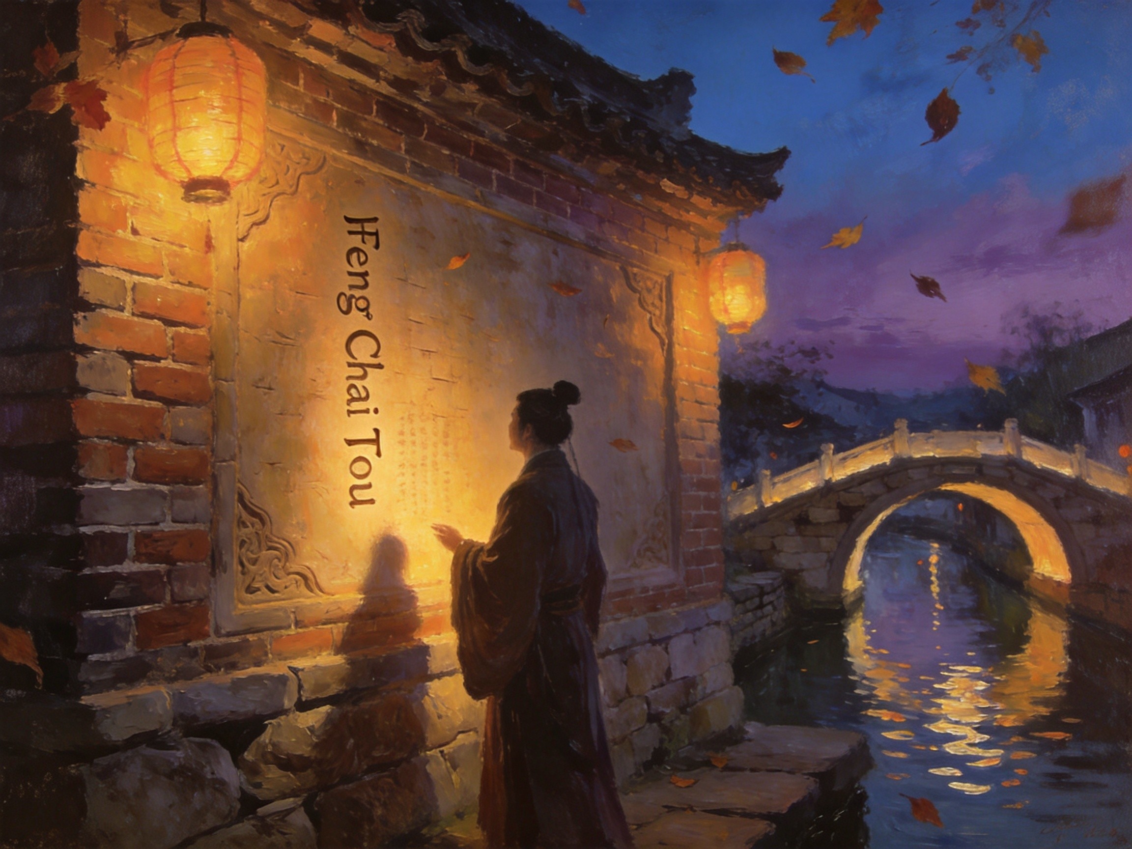 沈园钗头凤照壁与春波桥