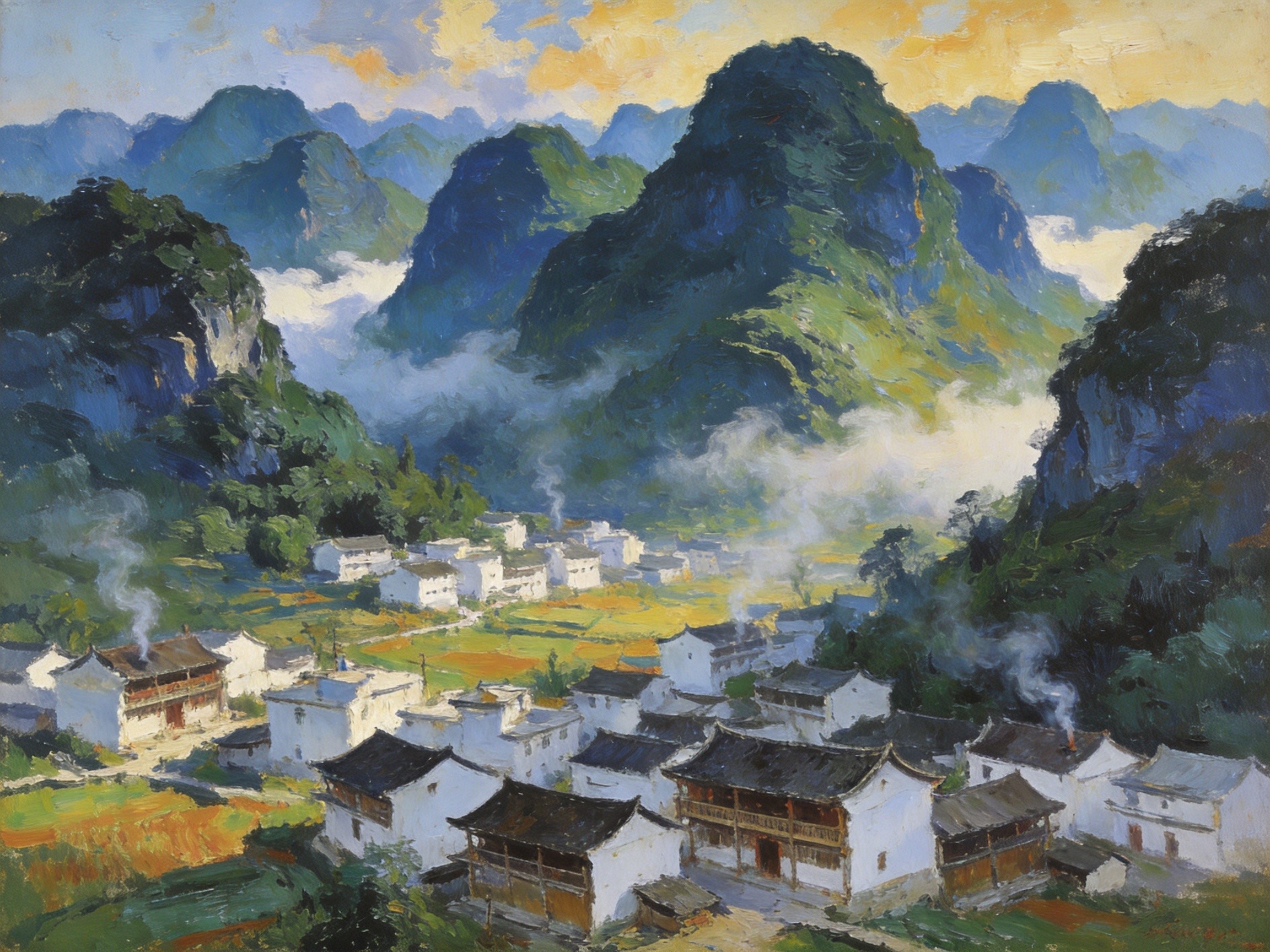 青山叠翠到马关