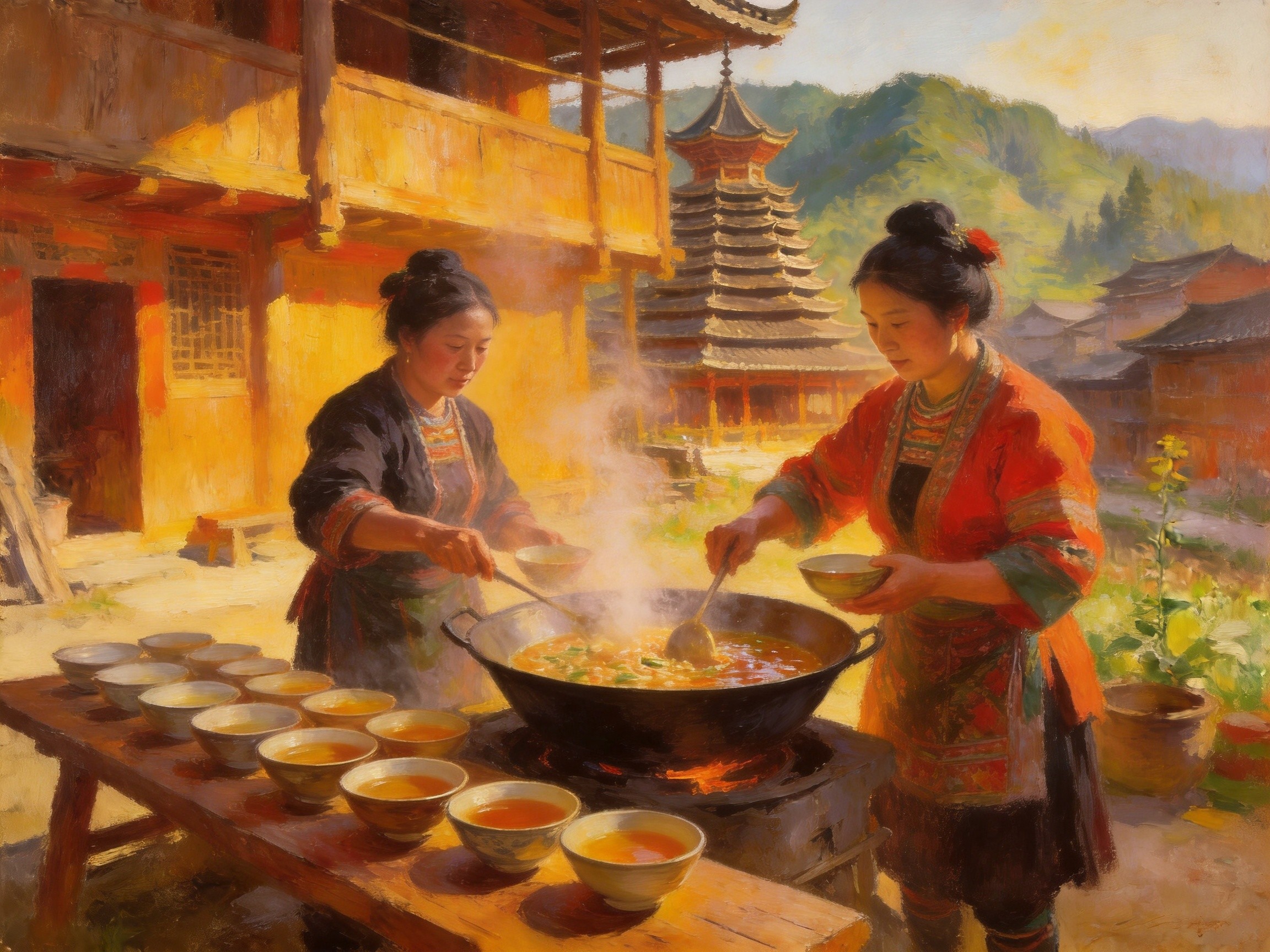 倒映百年祠