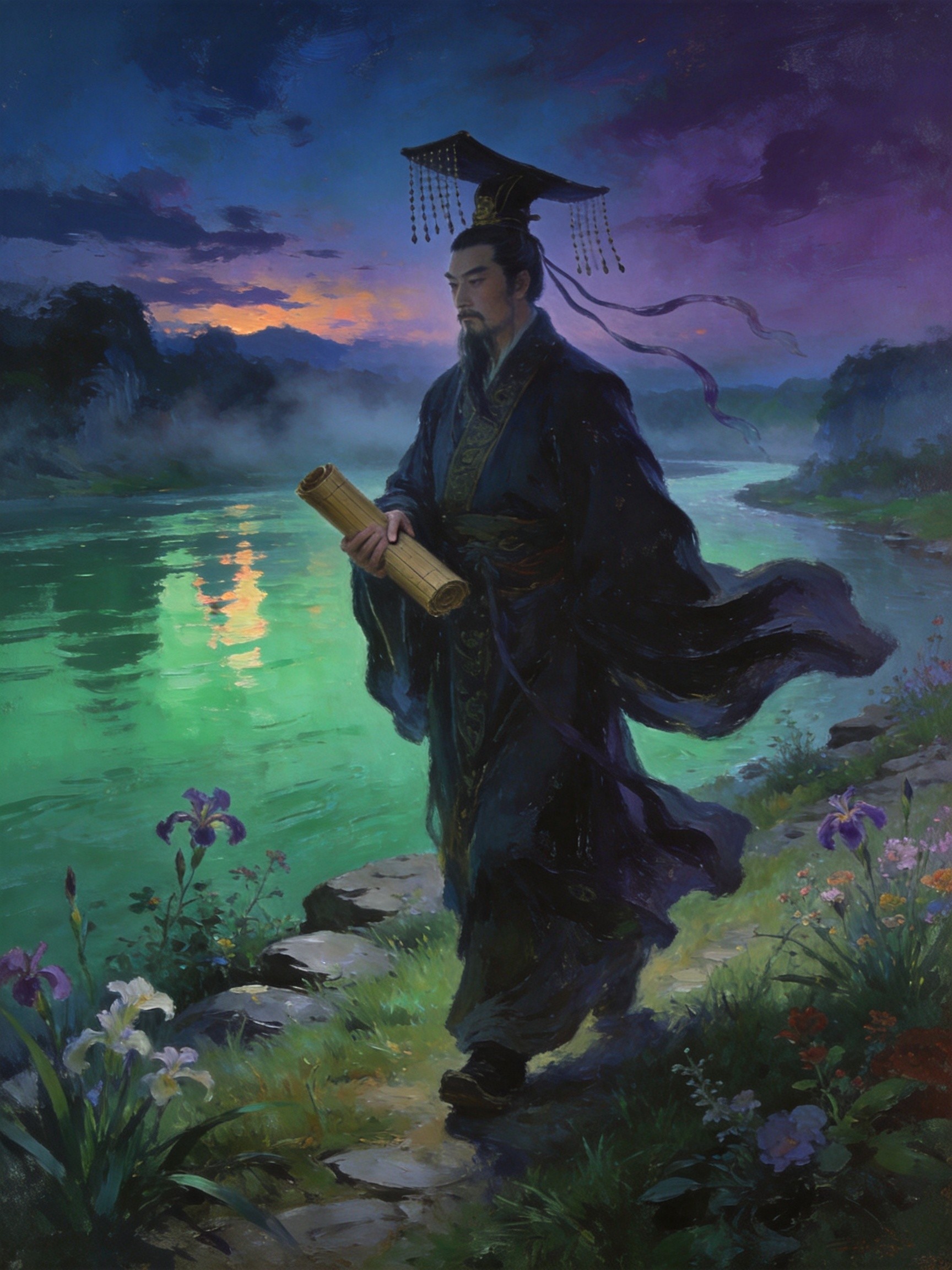 嘉山姜女庙月色