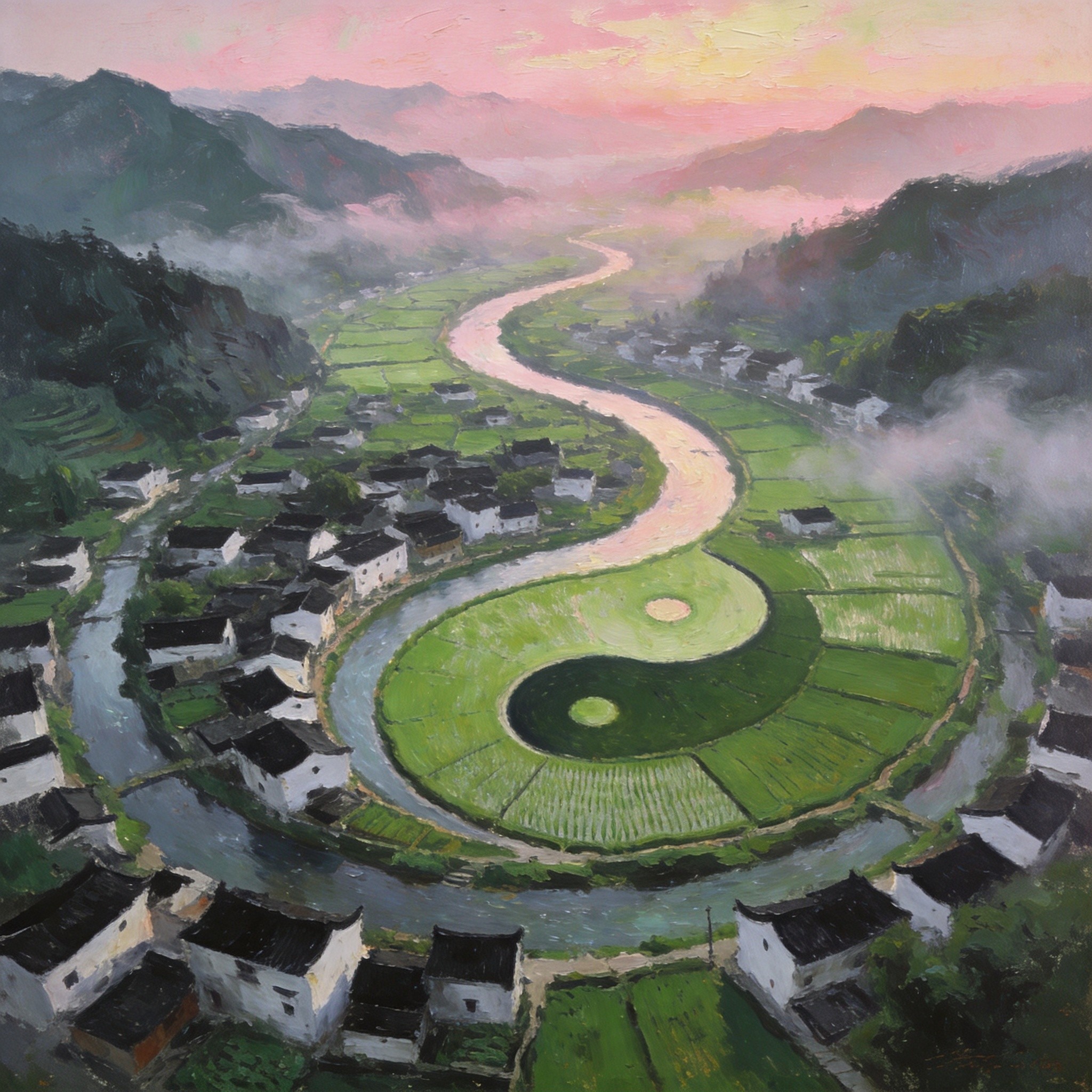 俞源太极星象鸟瞰