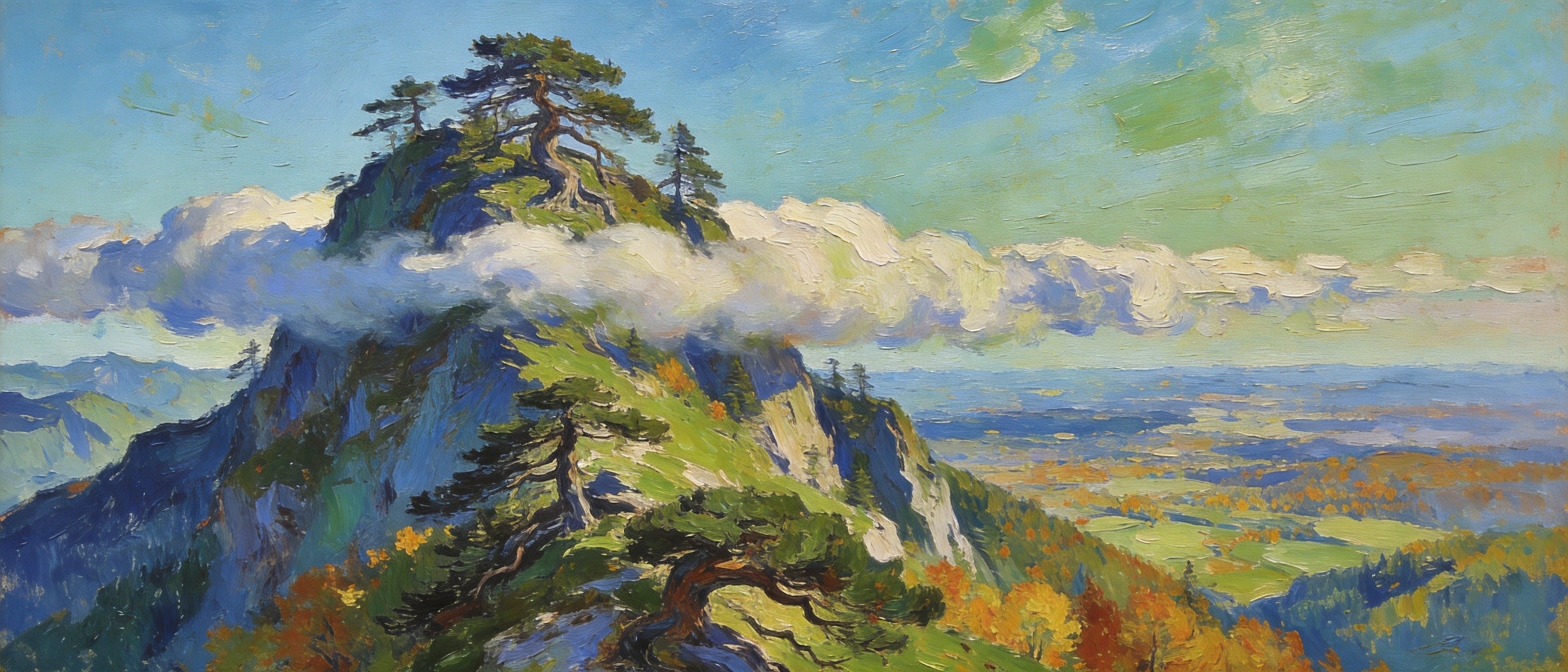 大吴山云雾缭绕第一峰
