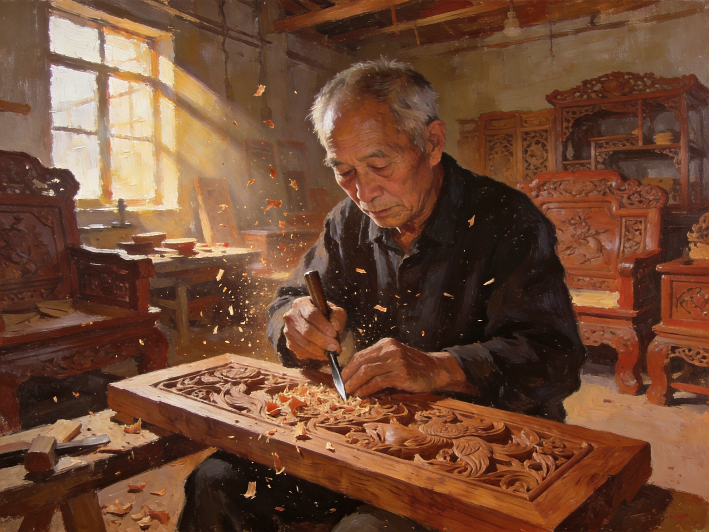 仙游仙作红木雕刻古典工艺之都