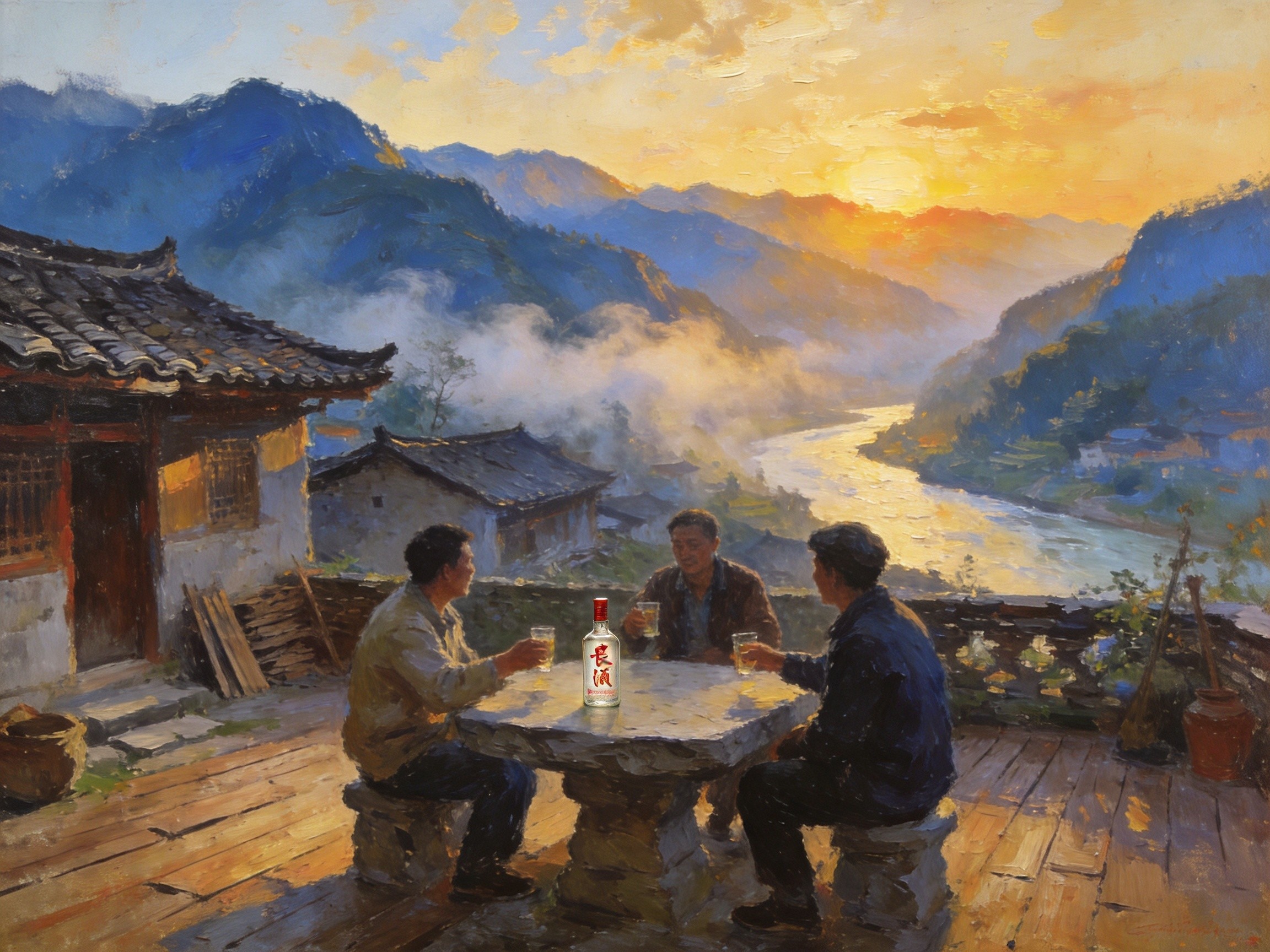 瀑布飞珠溅玉凉