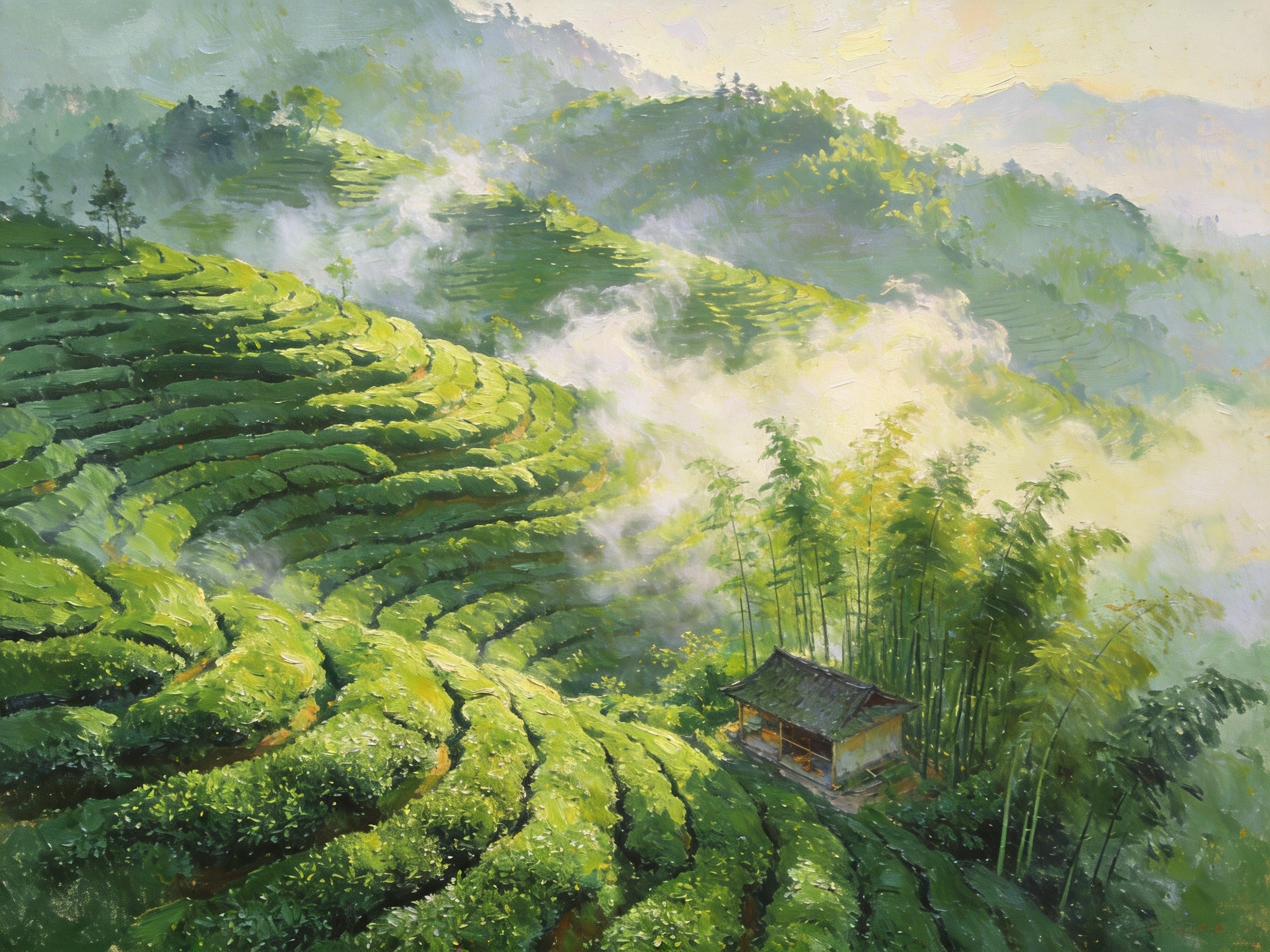 香茗山茶雾