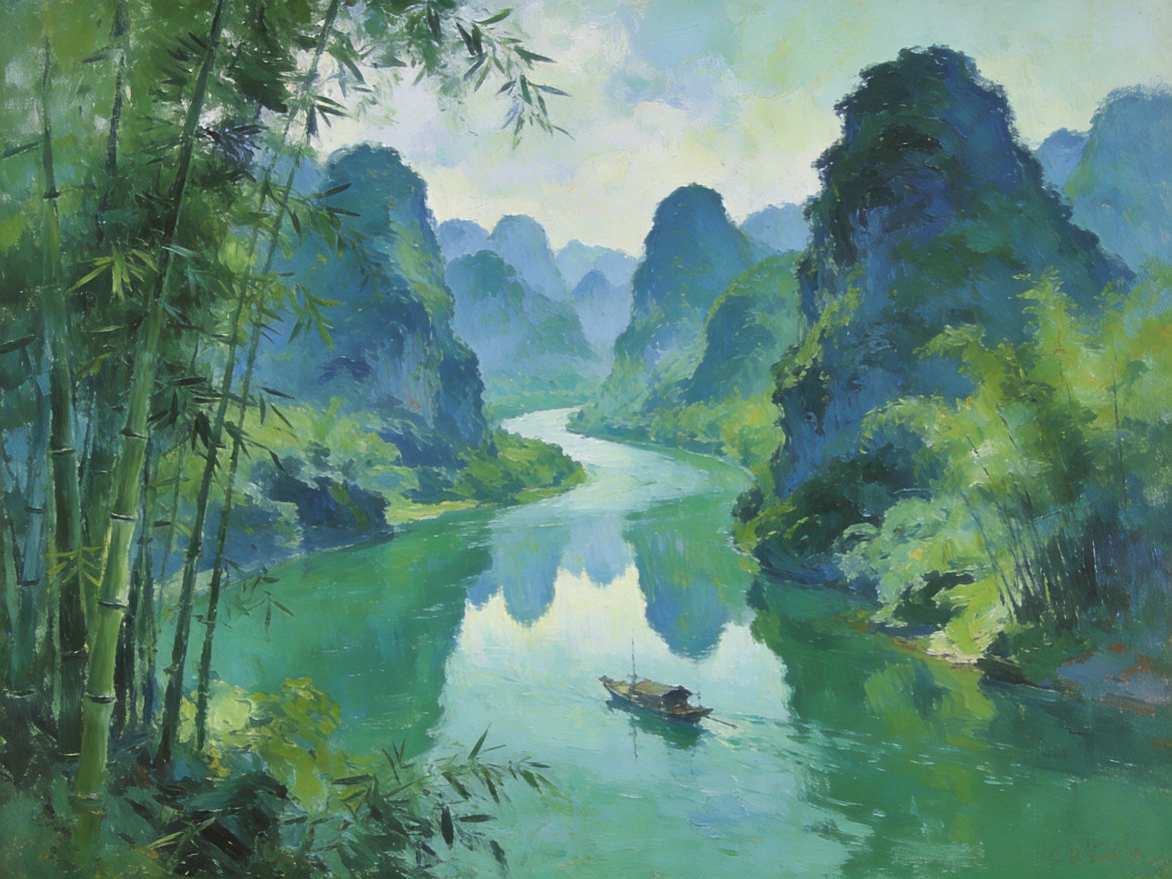 漠阳江碧水如玉