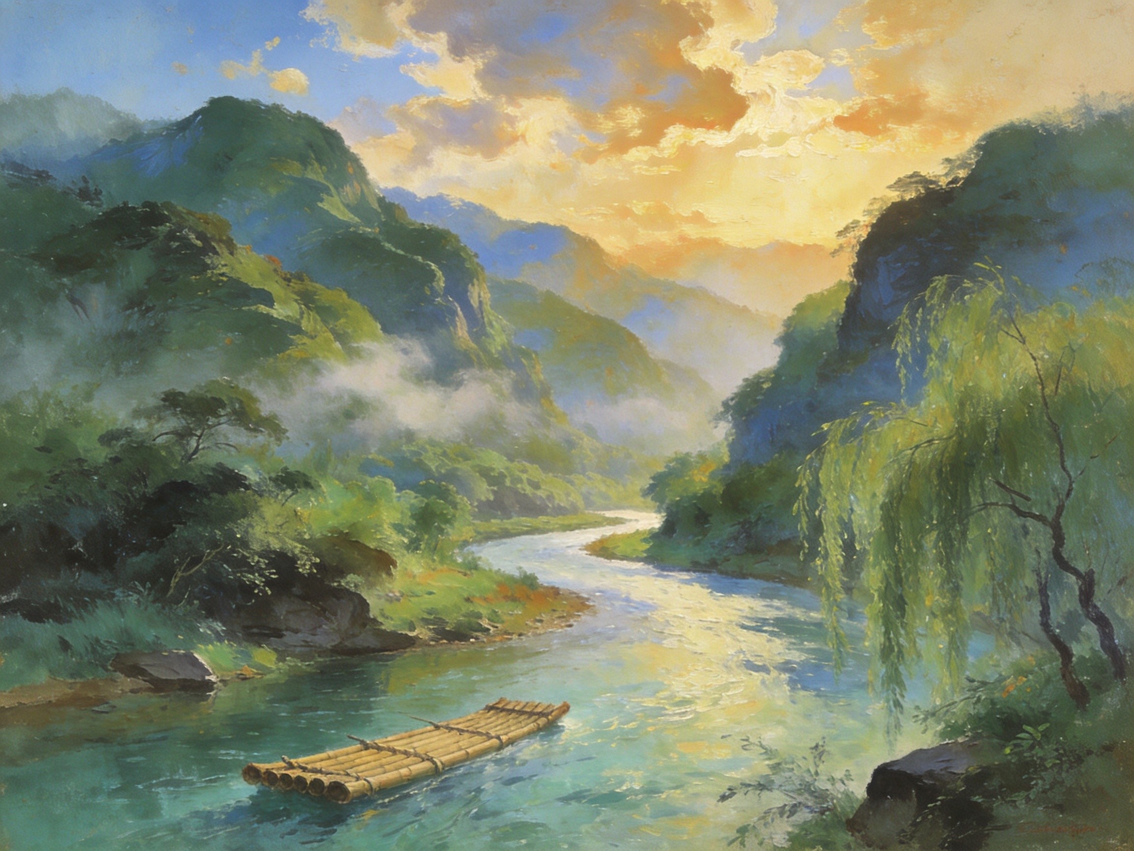 剡溪一曲穿城过