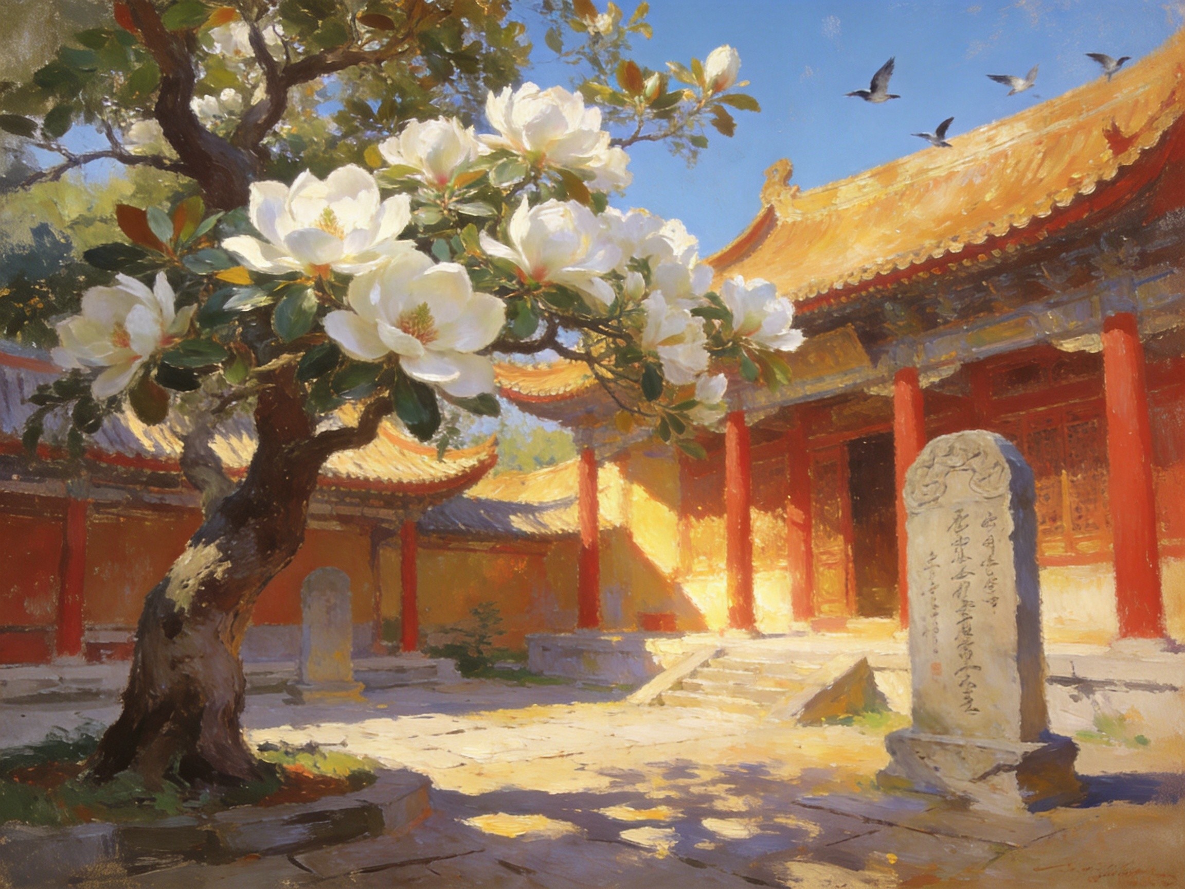 天下第一武侯祠古建与旱莲花开