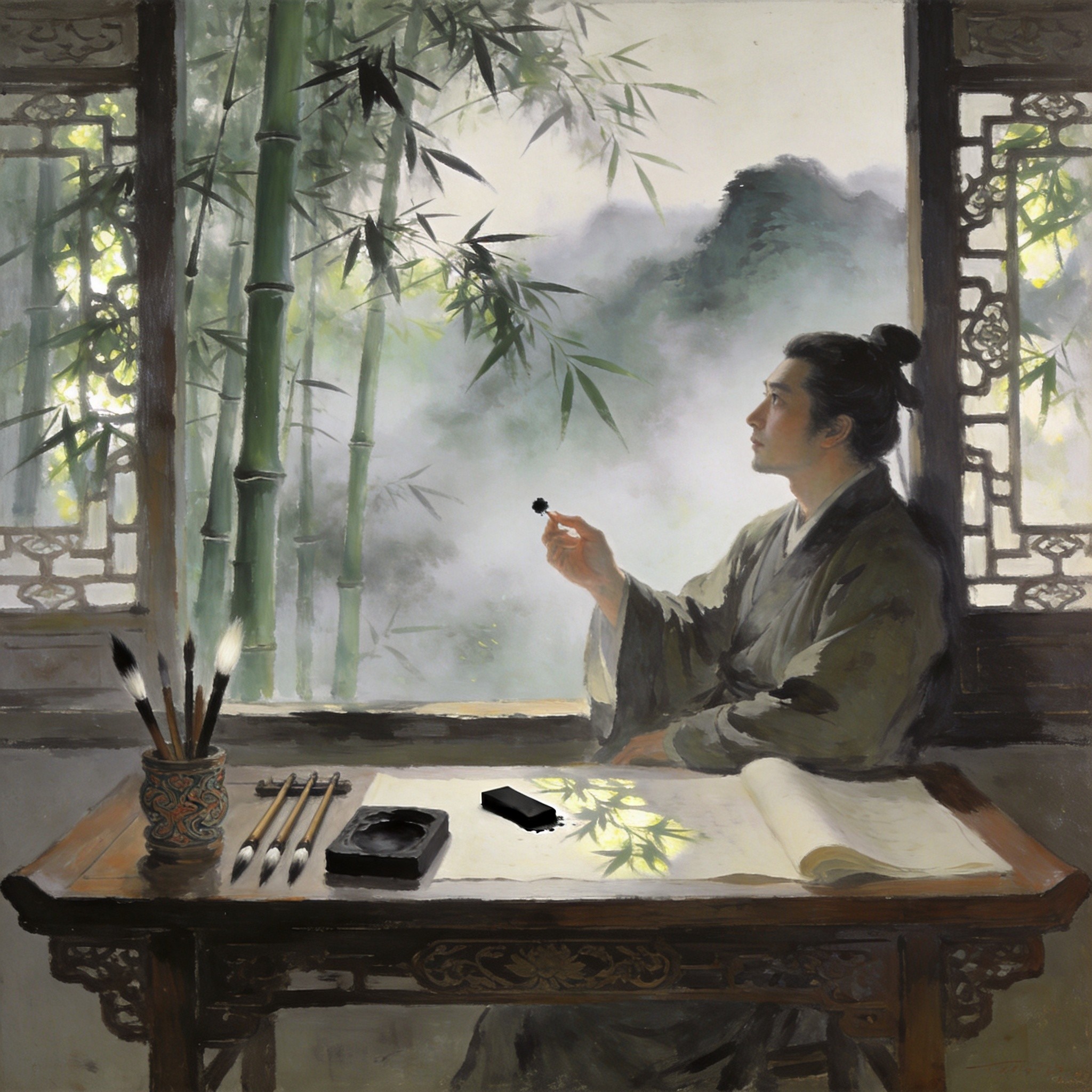 梓江流过字库塔，墨香犹在云水间