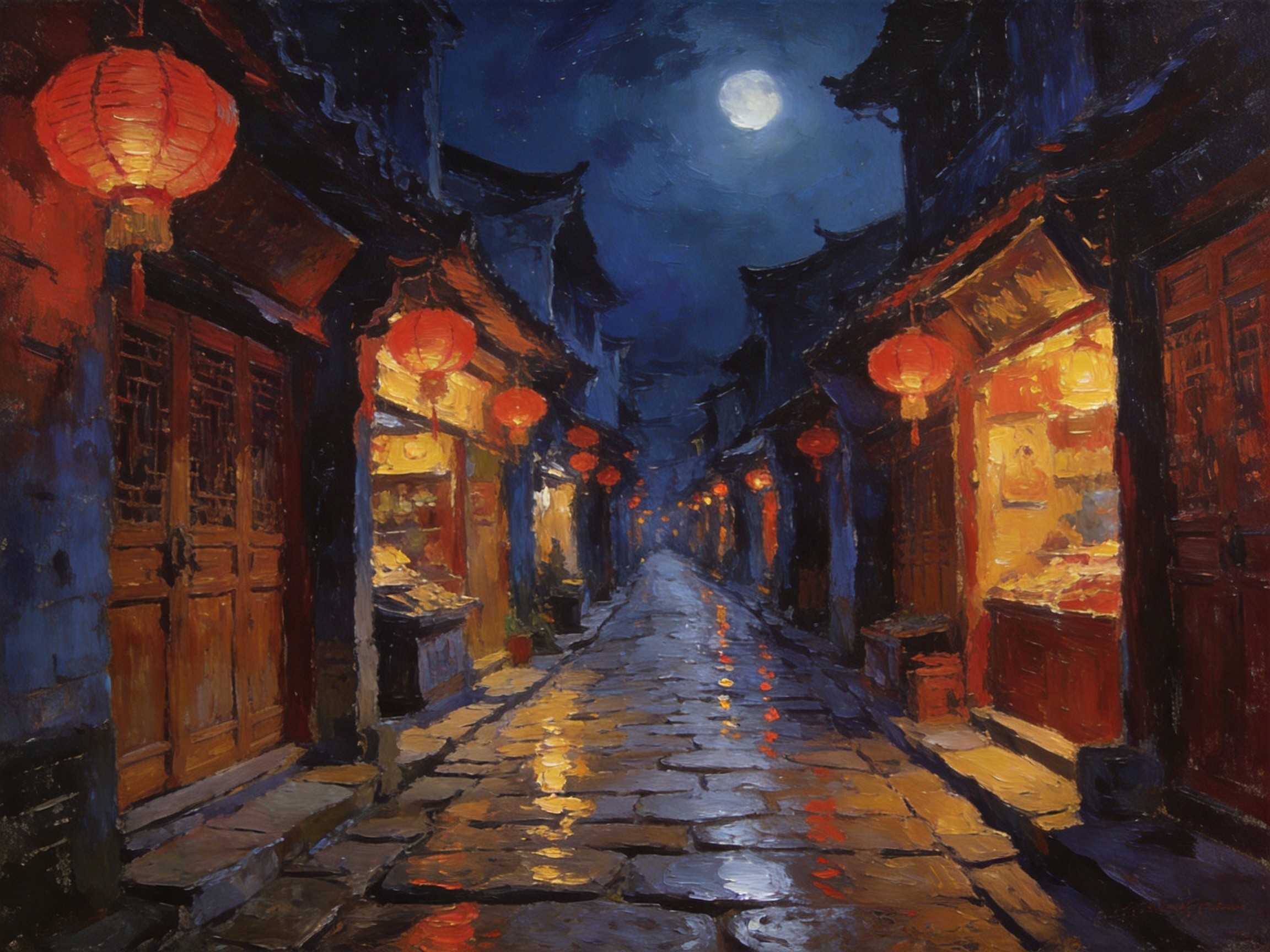 岩下老街暮色