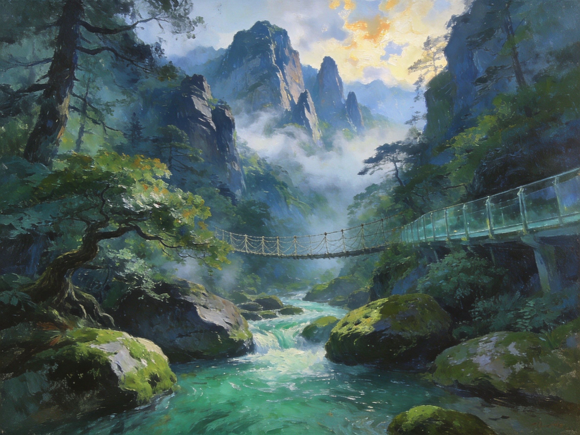 牛头山晨雾