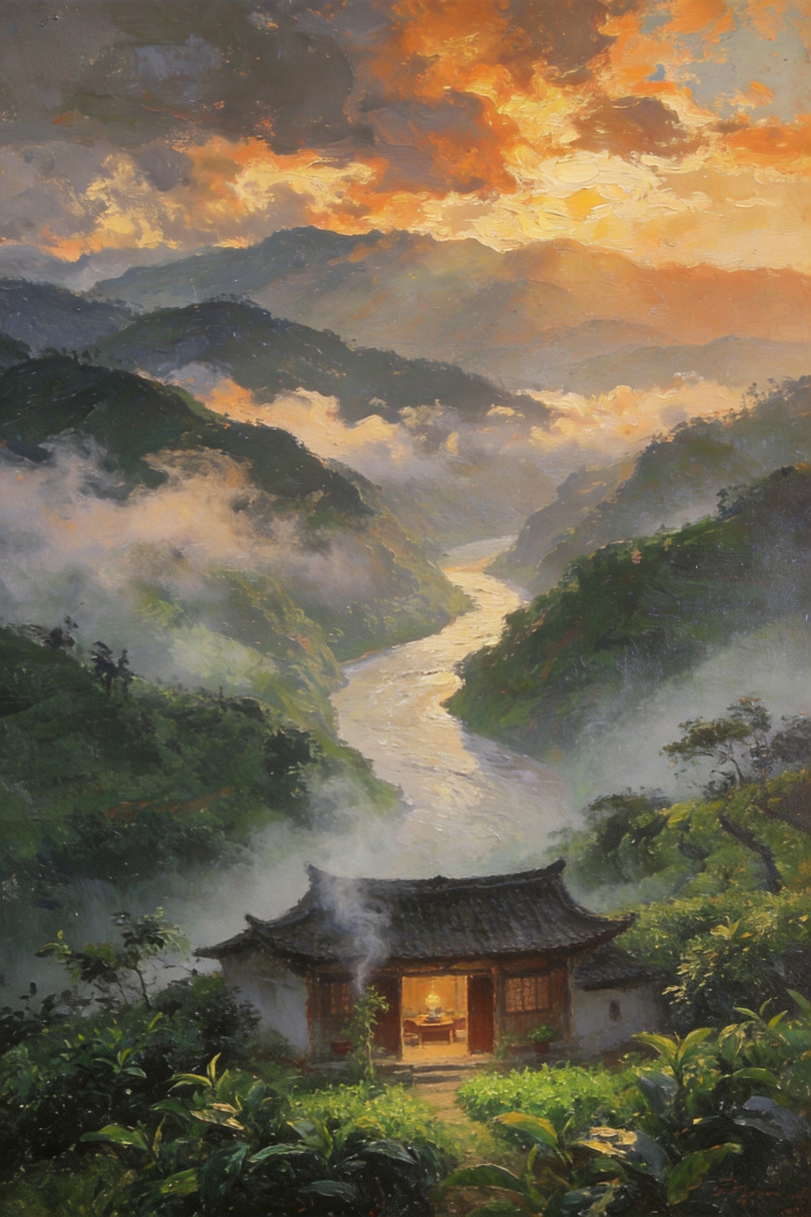 秋日核桃·古镇人家
