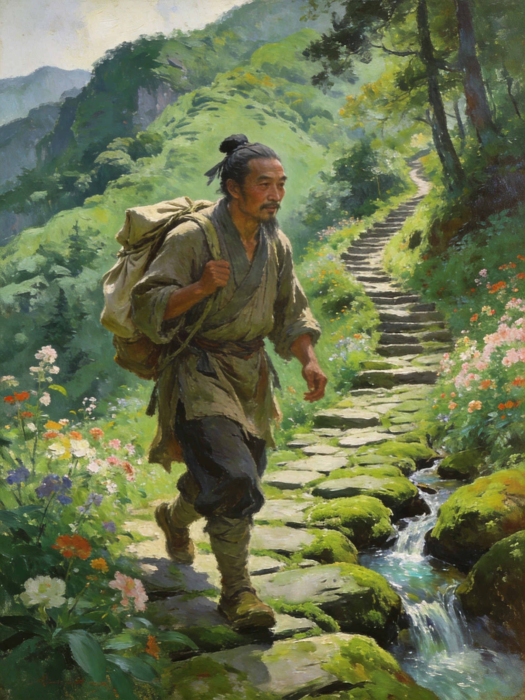 一览群山拜座前