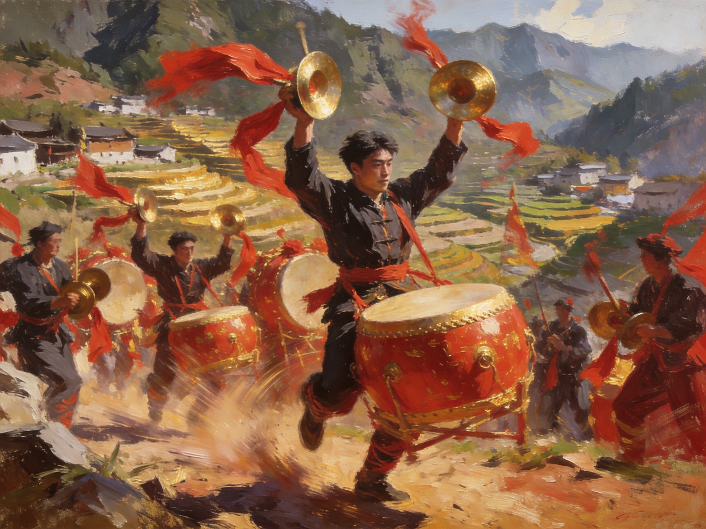 翻山铰子锣鼓急