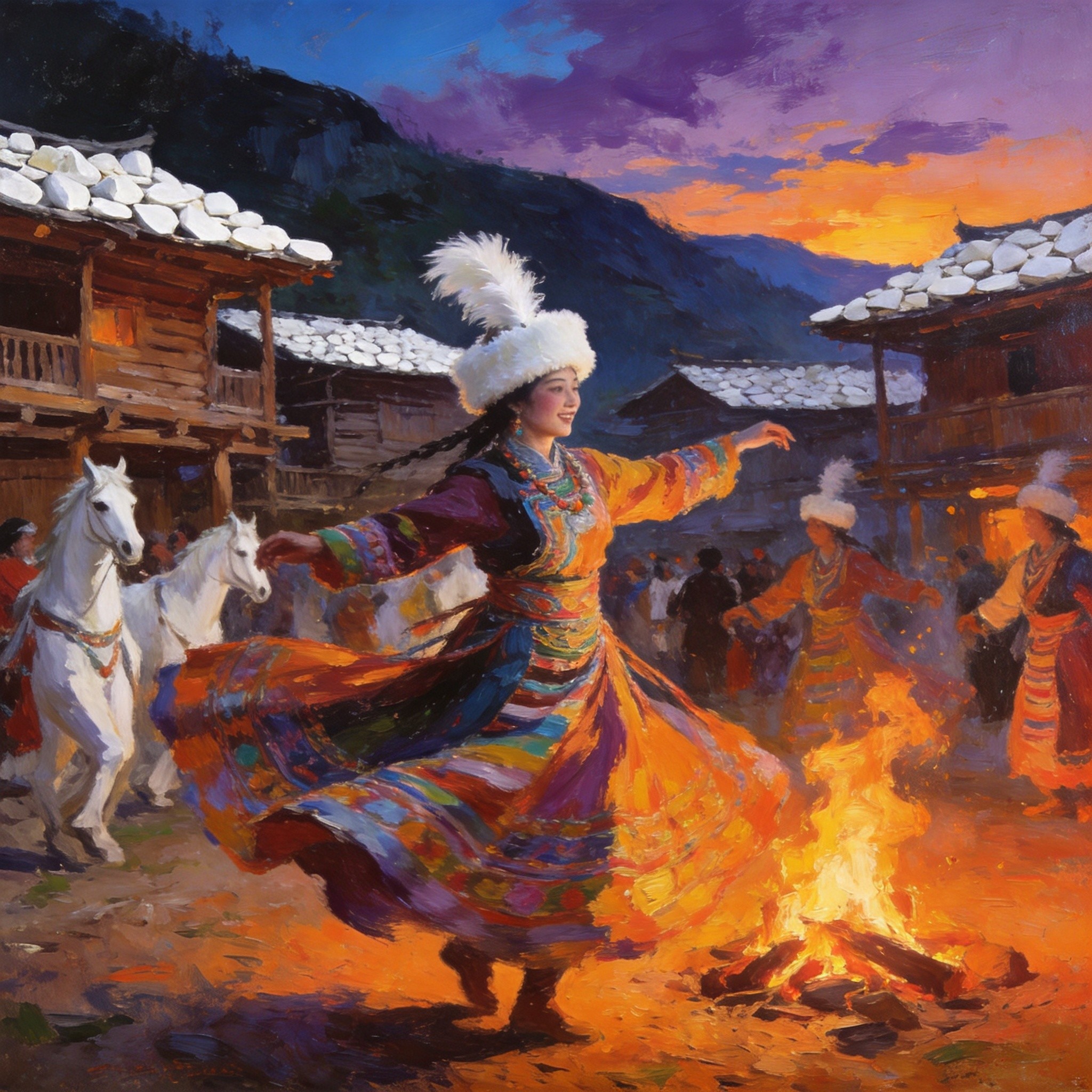 岭上白云不属我，我属白云山下村