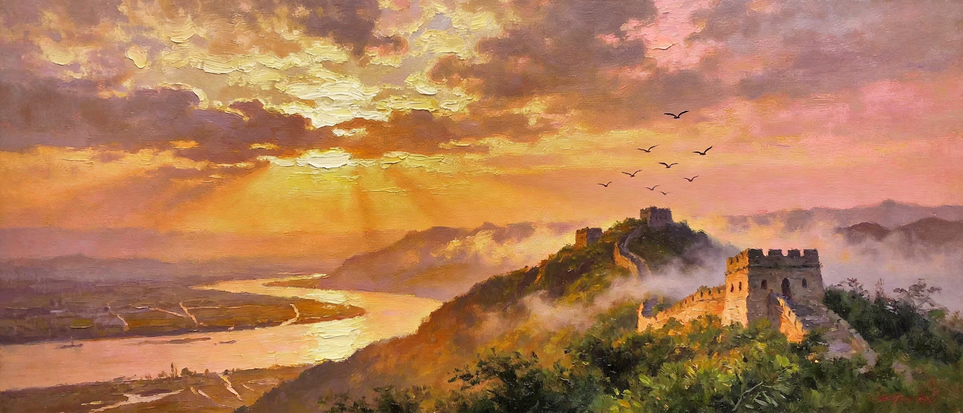 招宝山晨雾