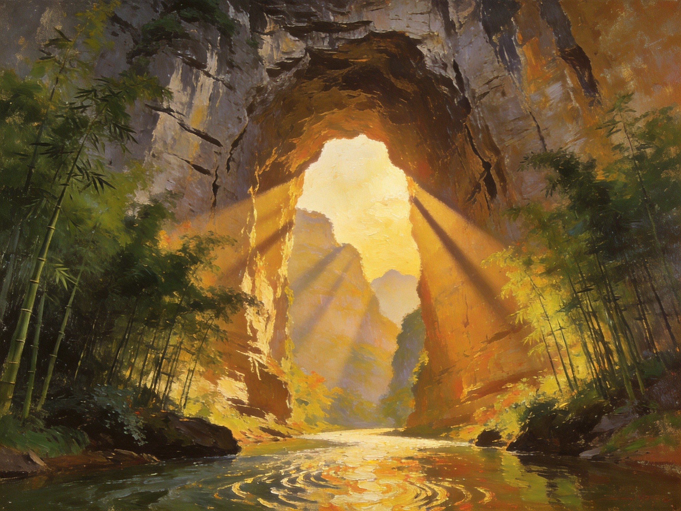 剑江十里画廊碧水奇峰