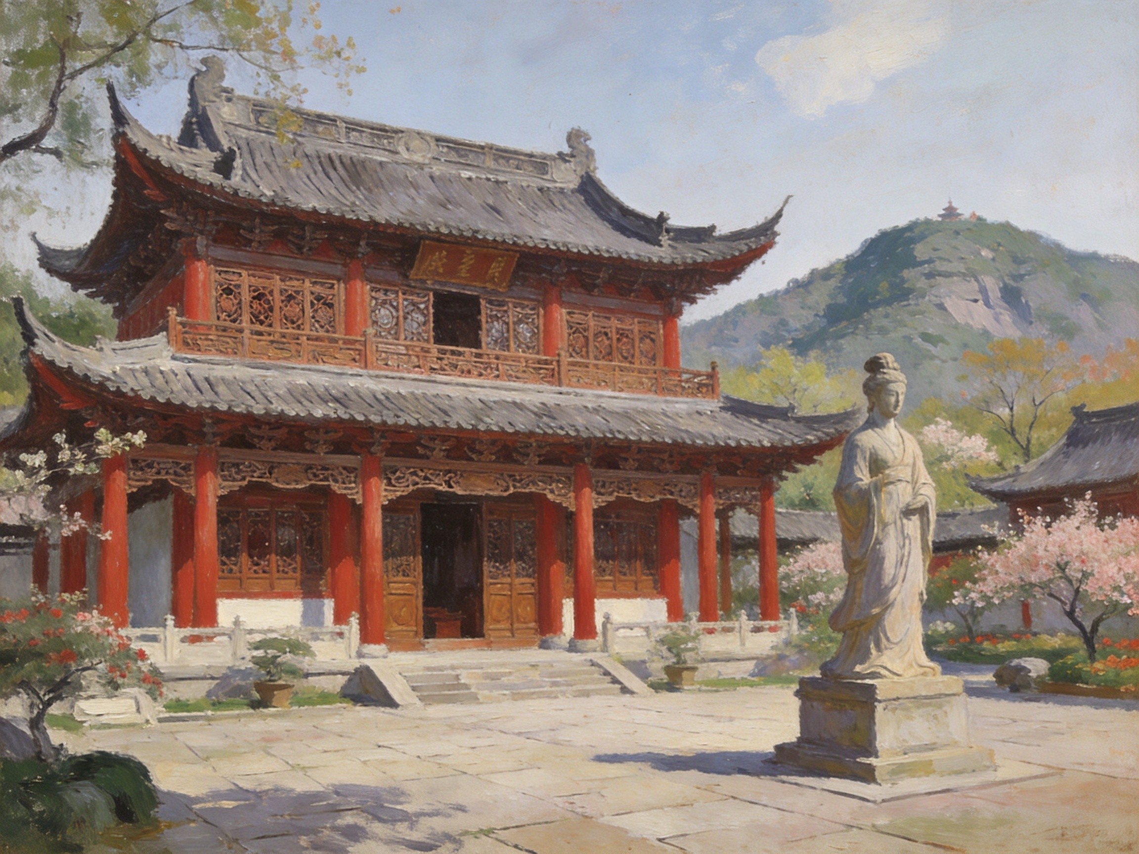 西施殿内·明清古建木雕花窗