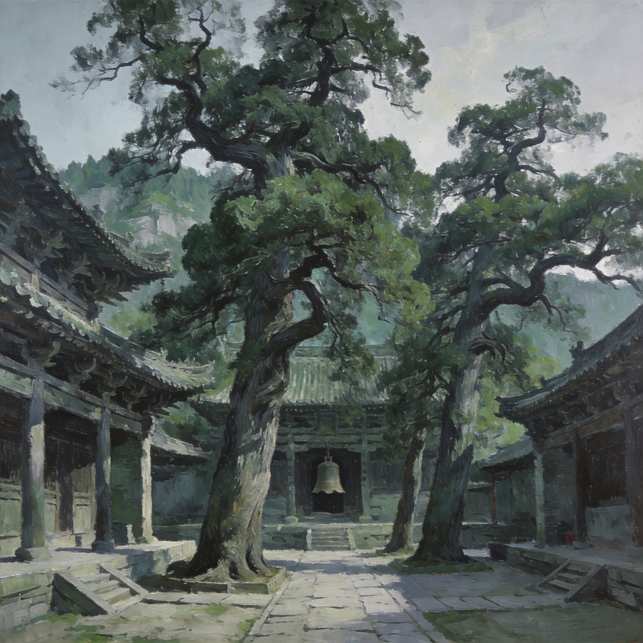 洛河锦屏倒影