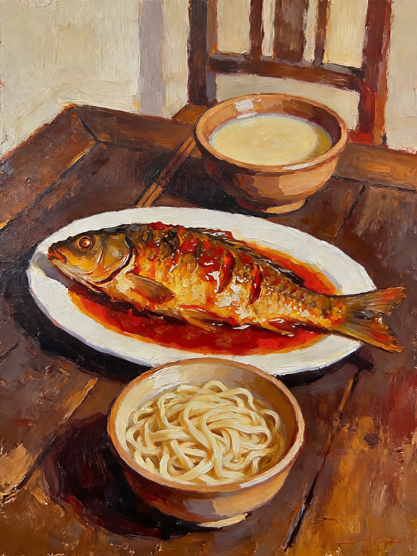 黄河鲤鱼与浆面条