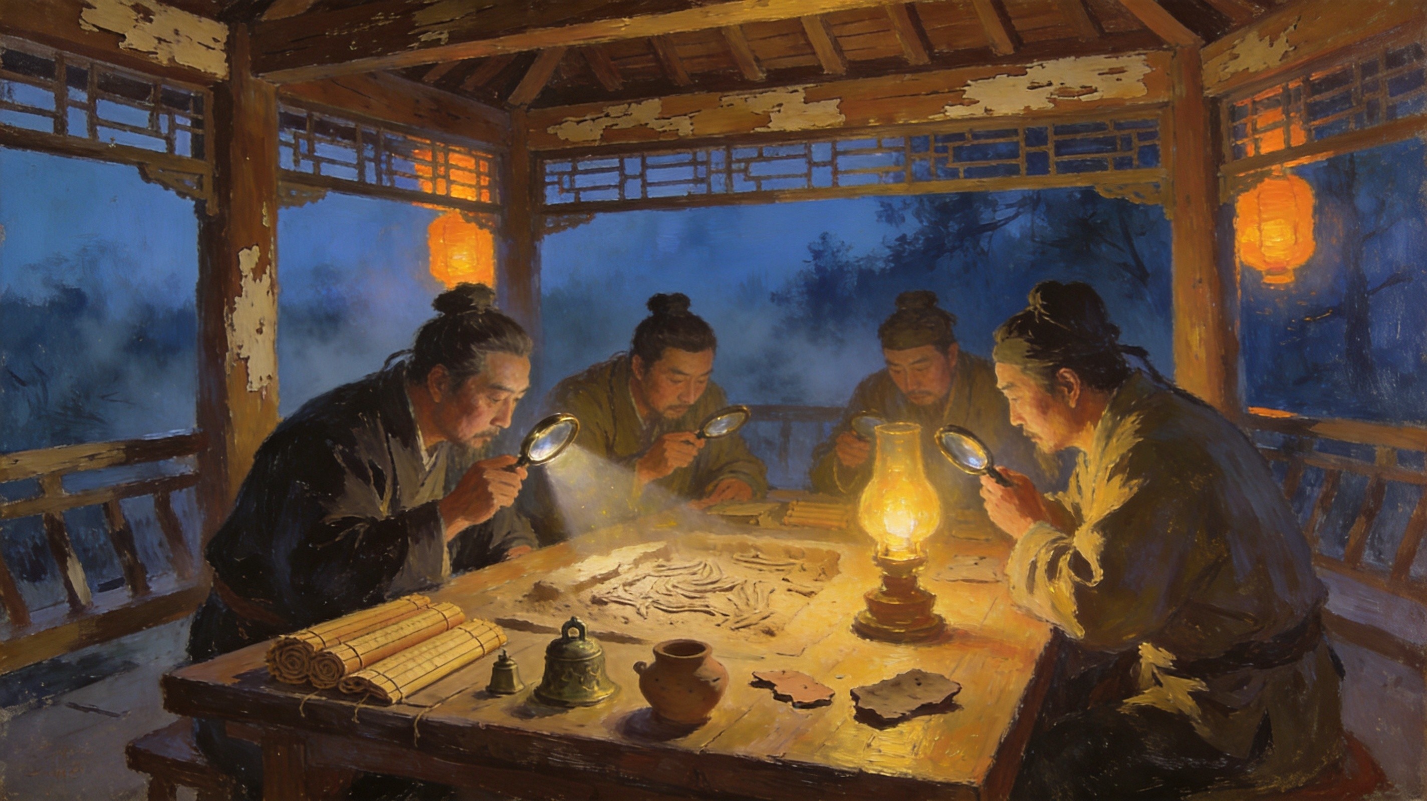 龙山半岭闲云与碧水清流