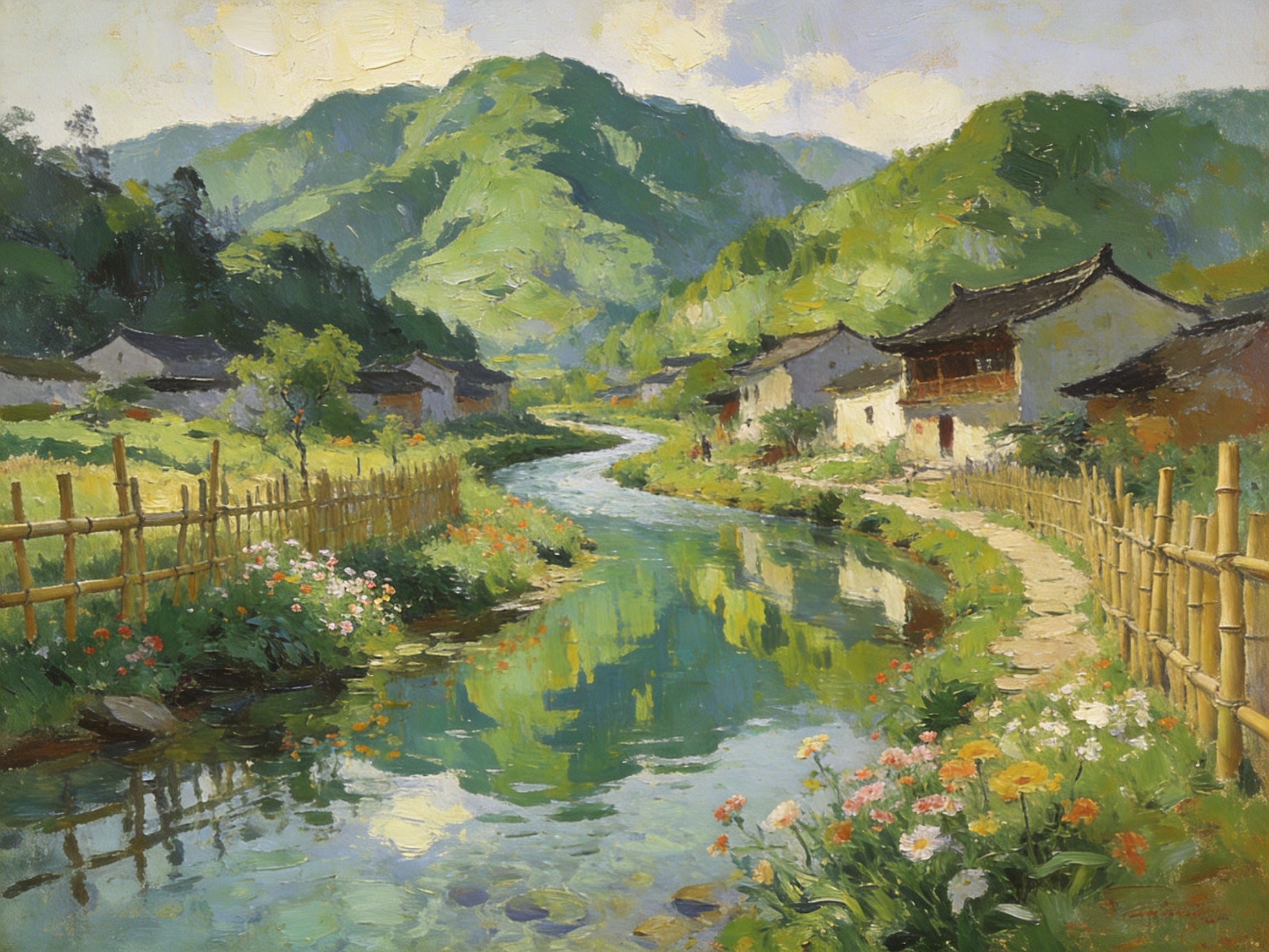 春采一枝春茶嫩，秋挖魔芋满筐压