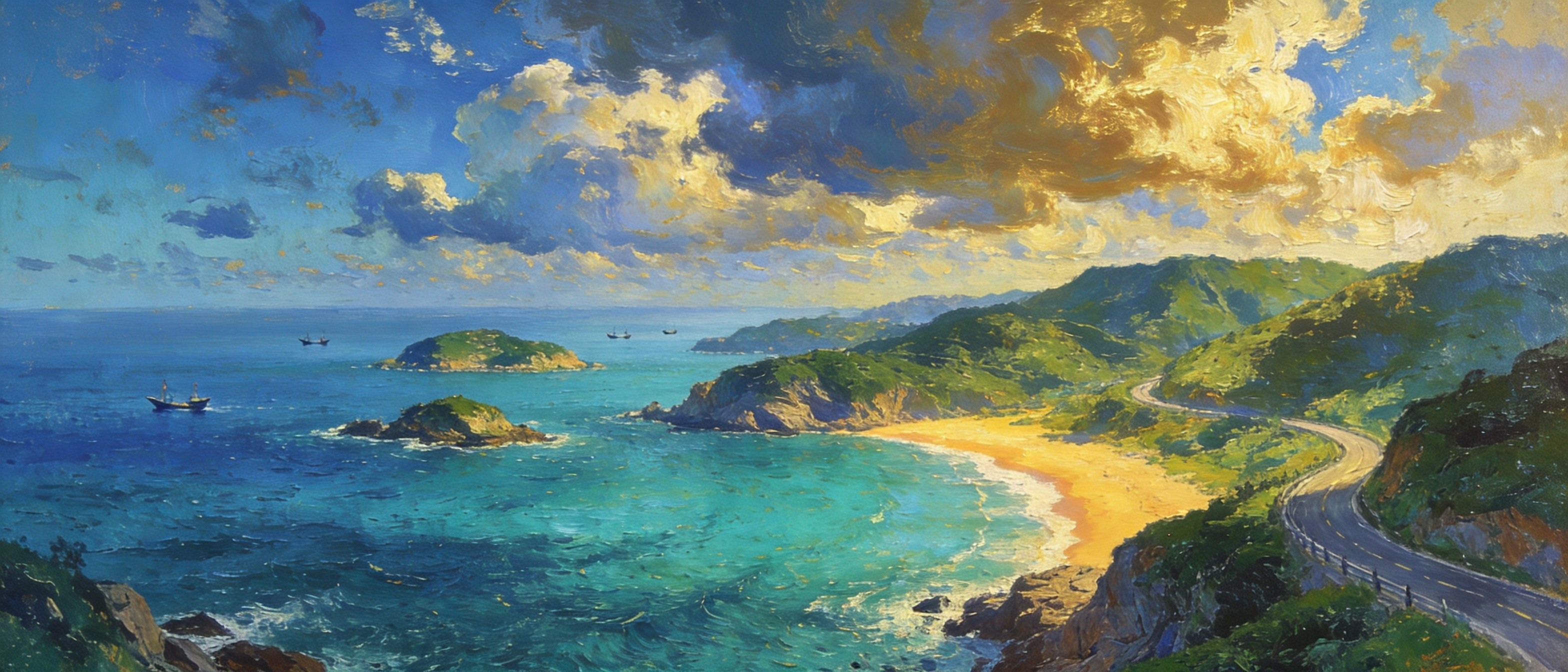 168公里生态海岸带全景
