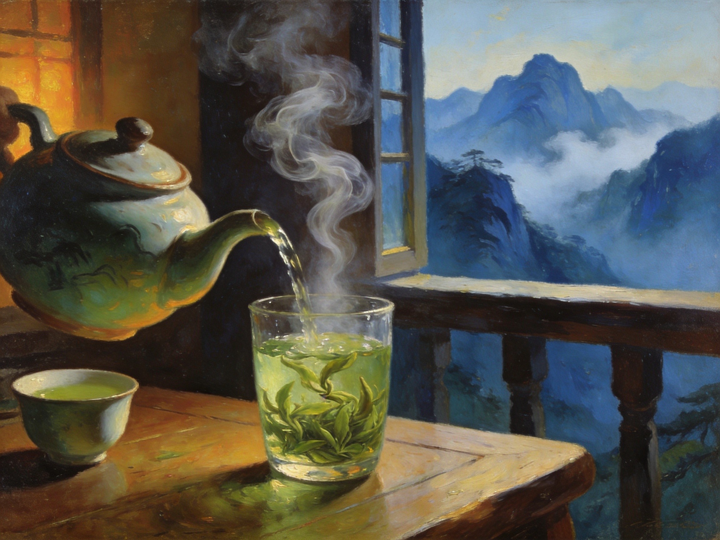 山泉煮新茶