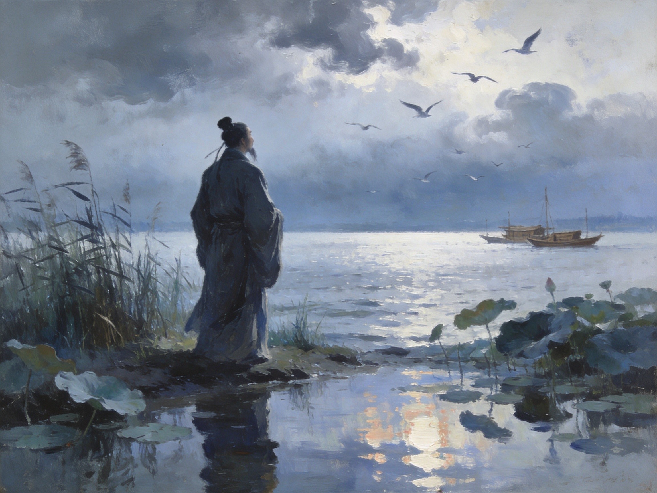 沧浪水畔忆屈原
