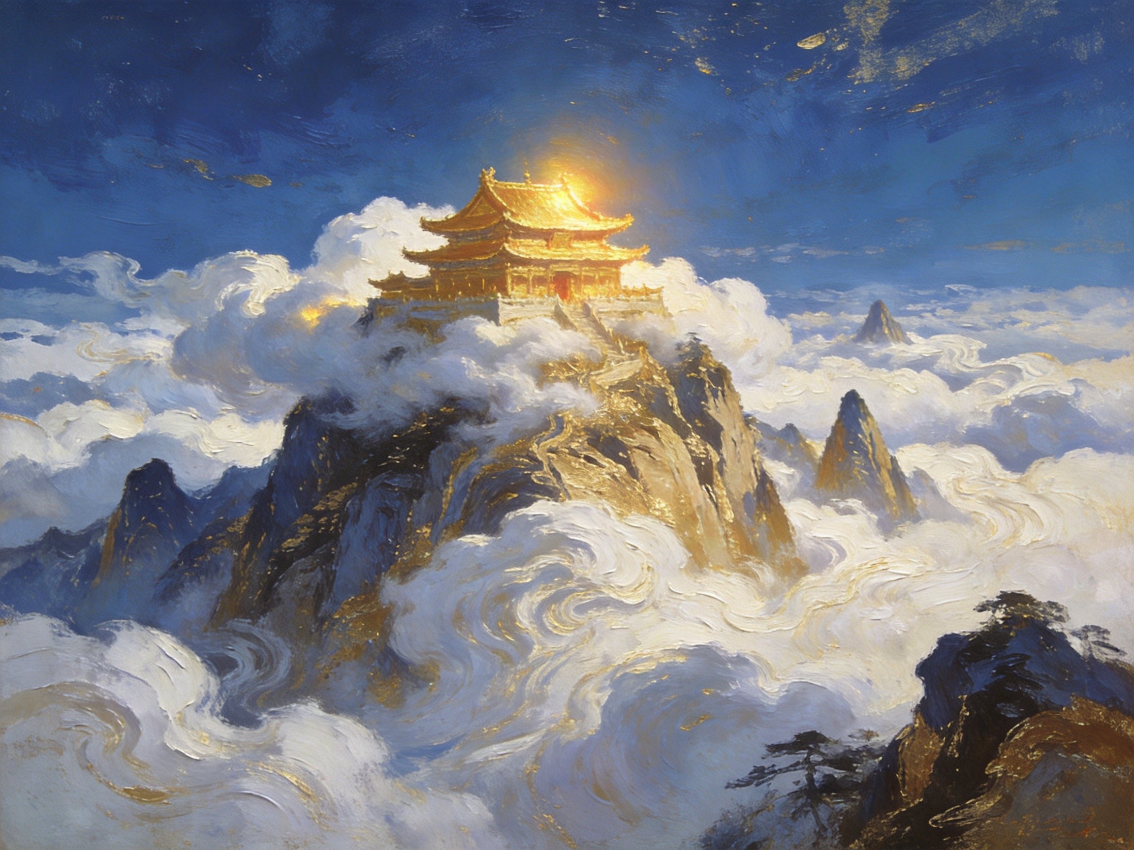 武当山金顶云海