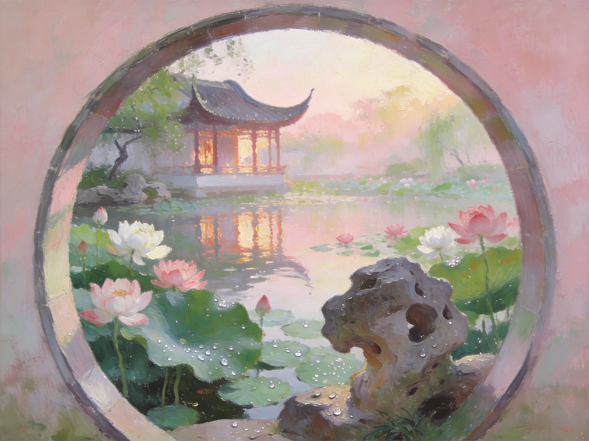 莲花庄晨光