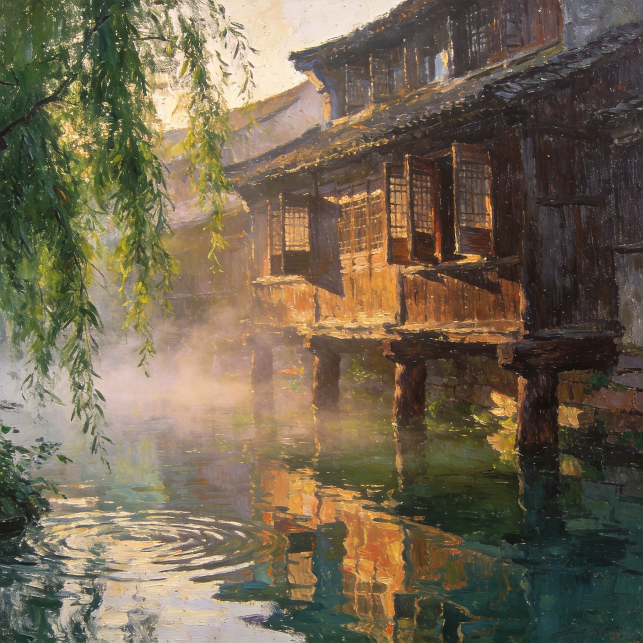 西栅夜色