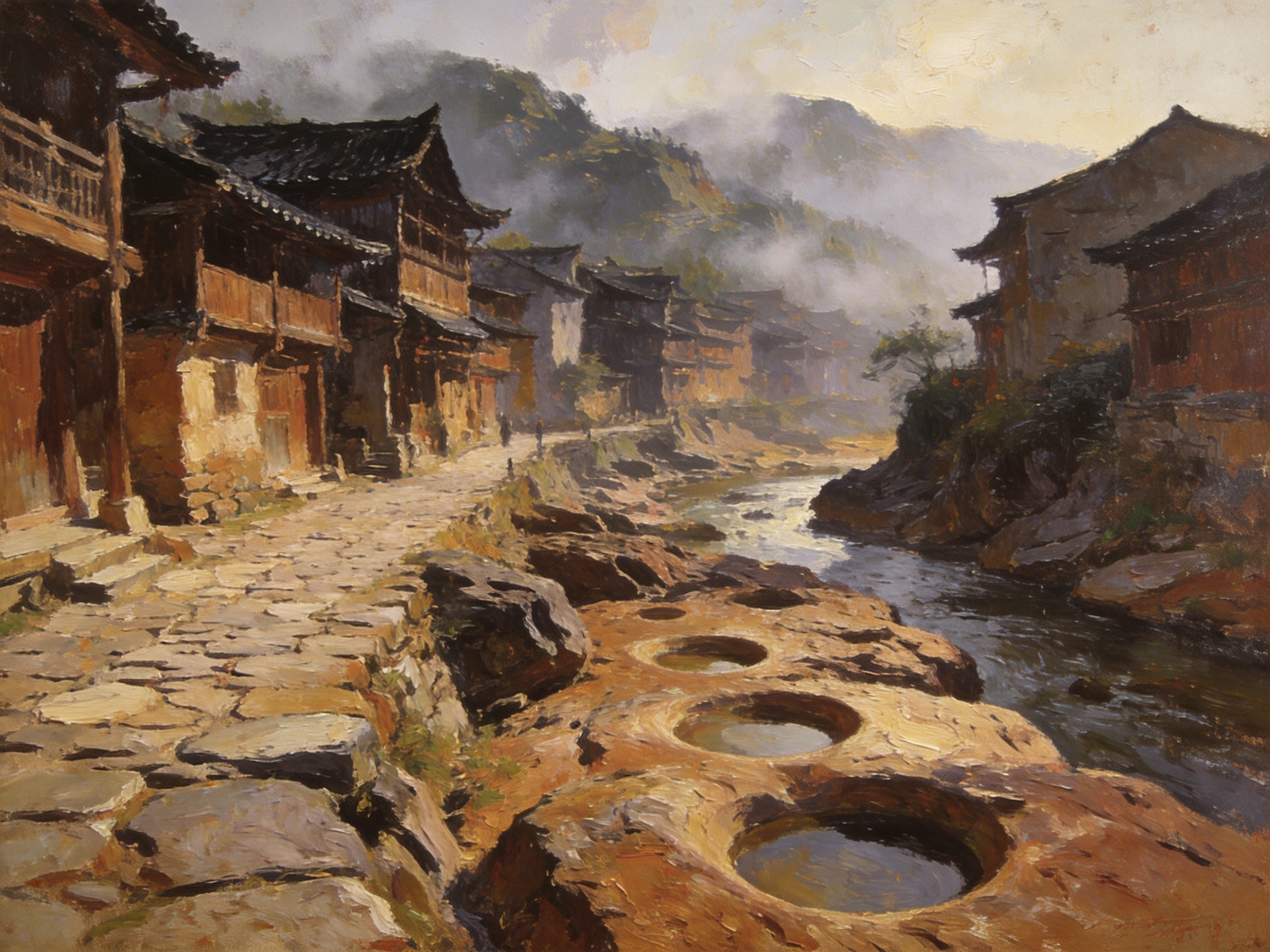 草龙舞起元宵夜，火龙翻腾映脸颊