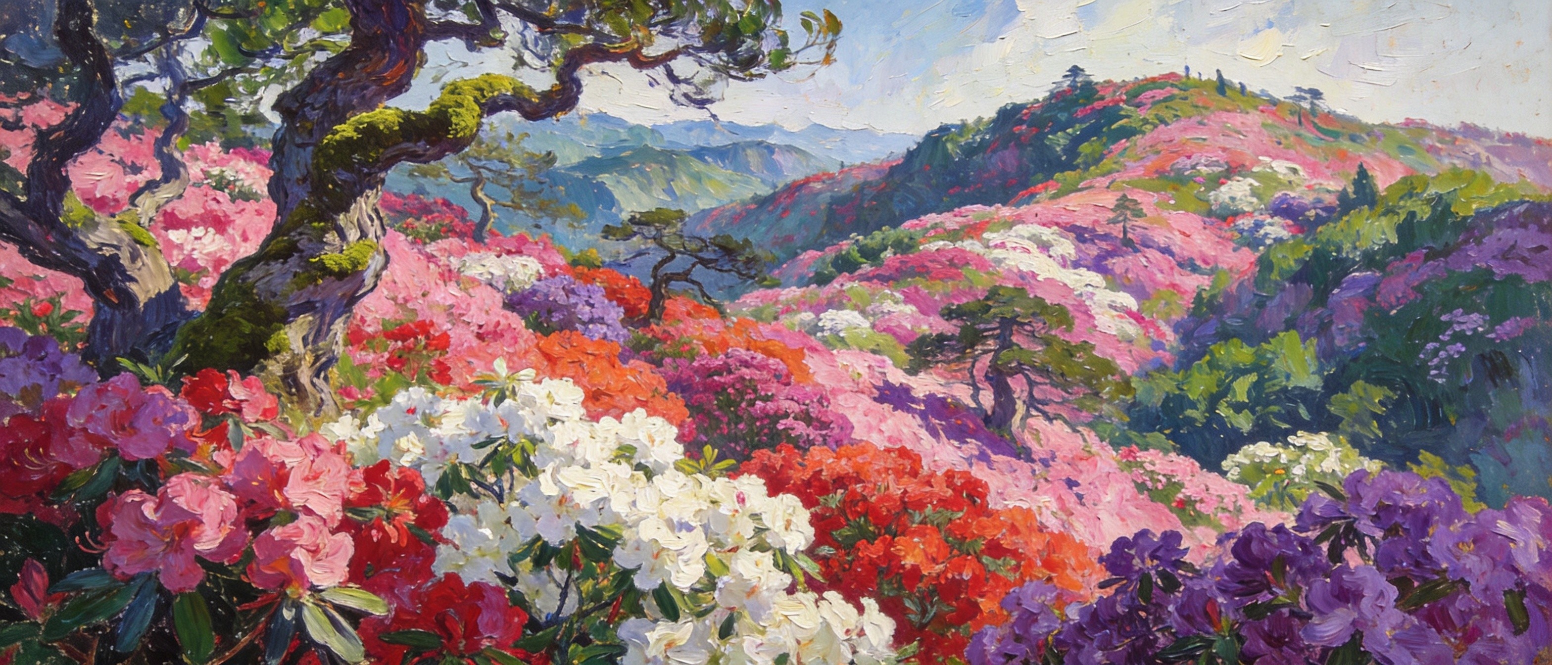 仙寓山杜鹃花海