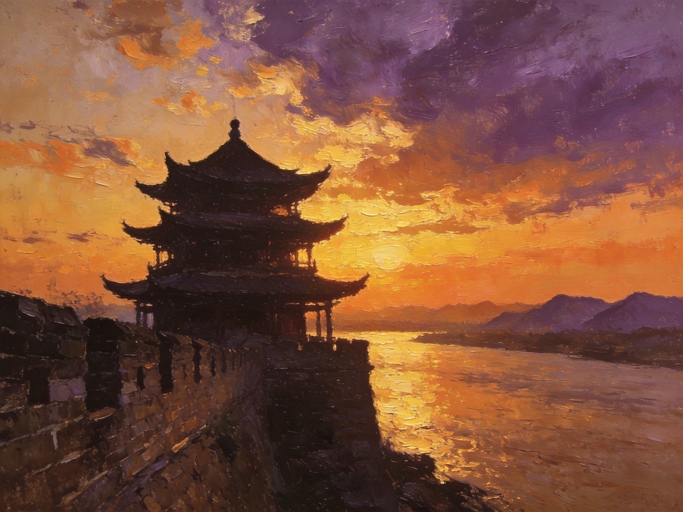 八咏楼远眺