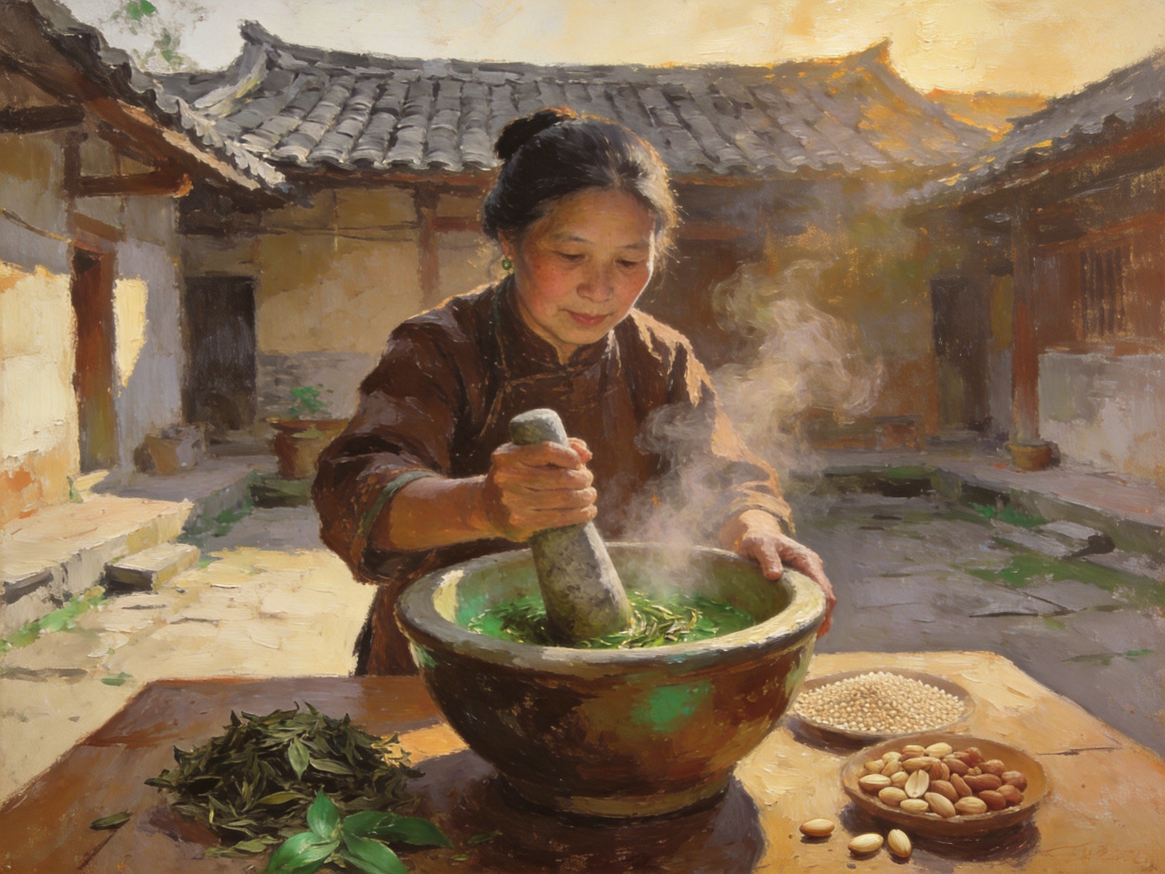 擂茶浓香敬客