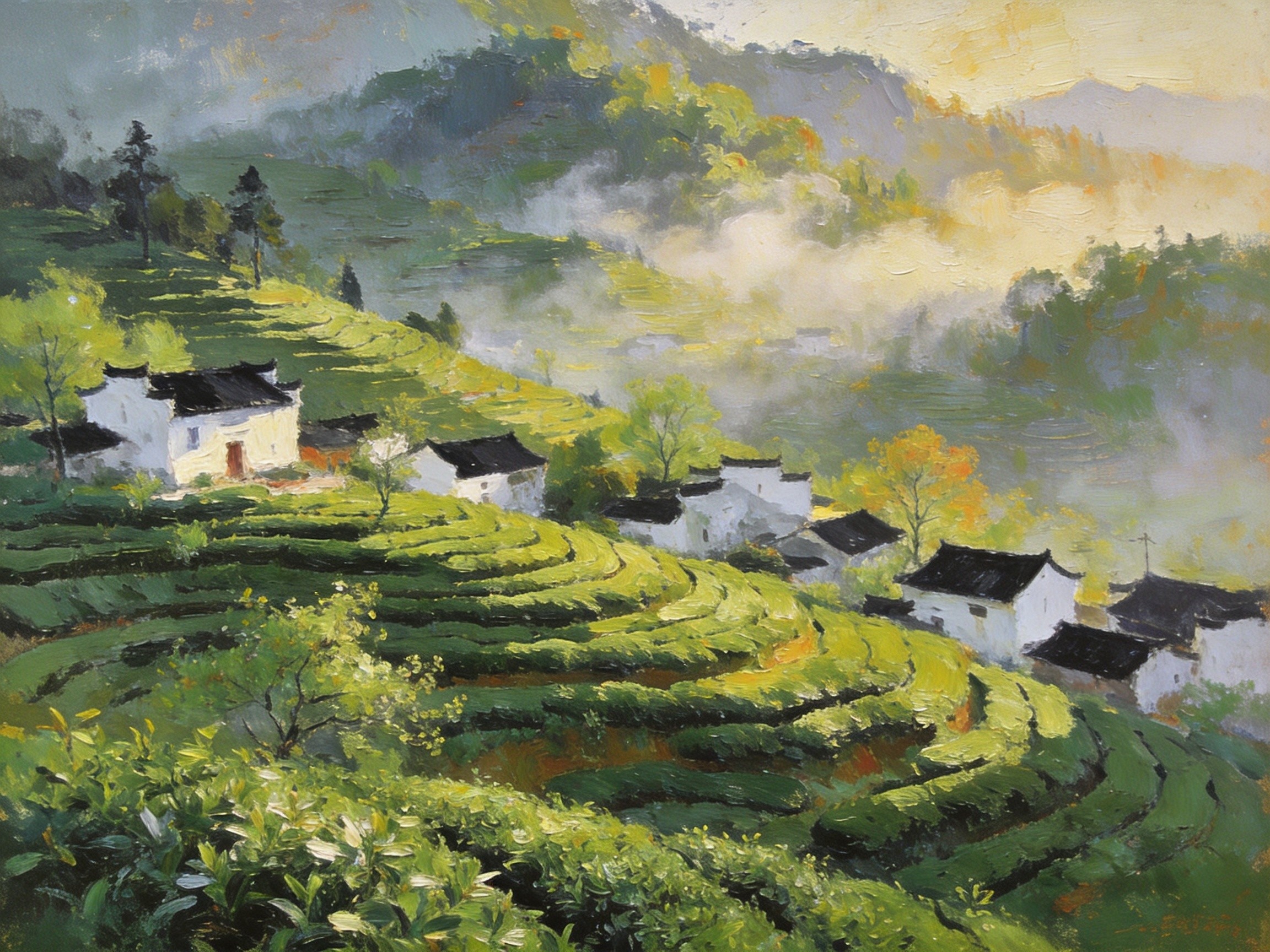 堰河村生态茶园
