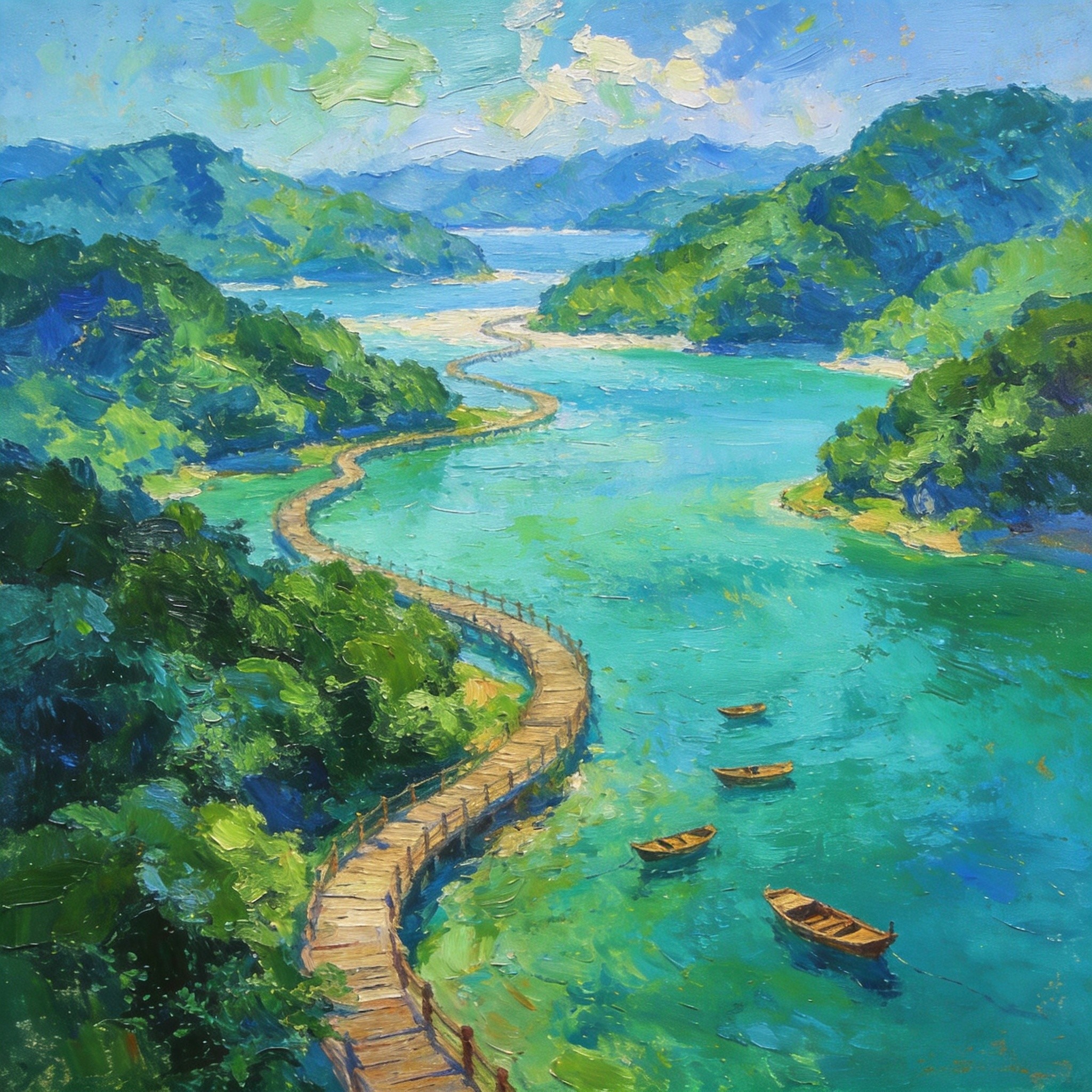 凤龙湾水抱山眠，一湾碧色养在深闺