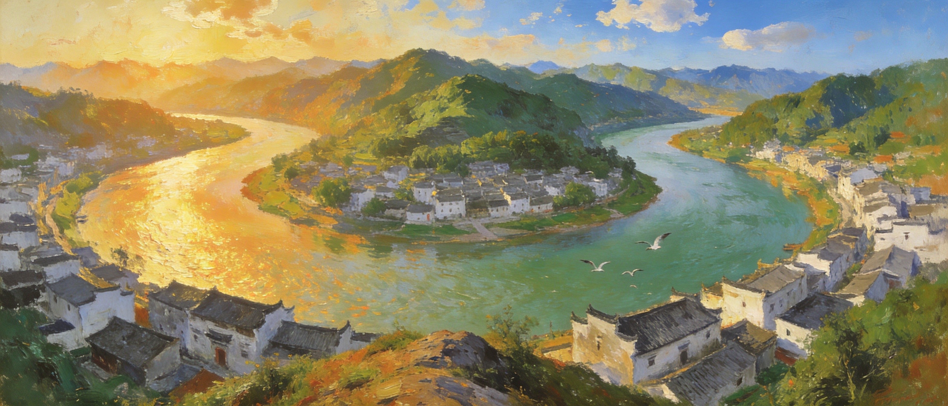 三津合流绕城郭