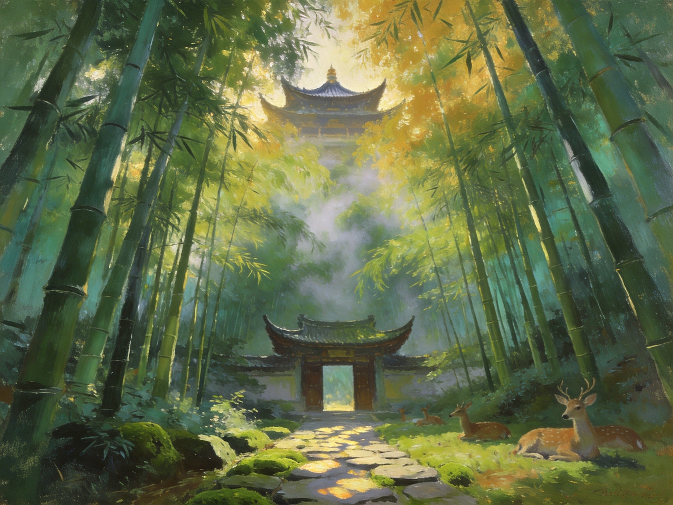 太湖山竹海古寺