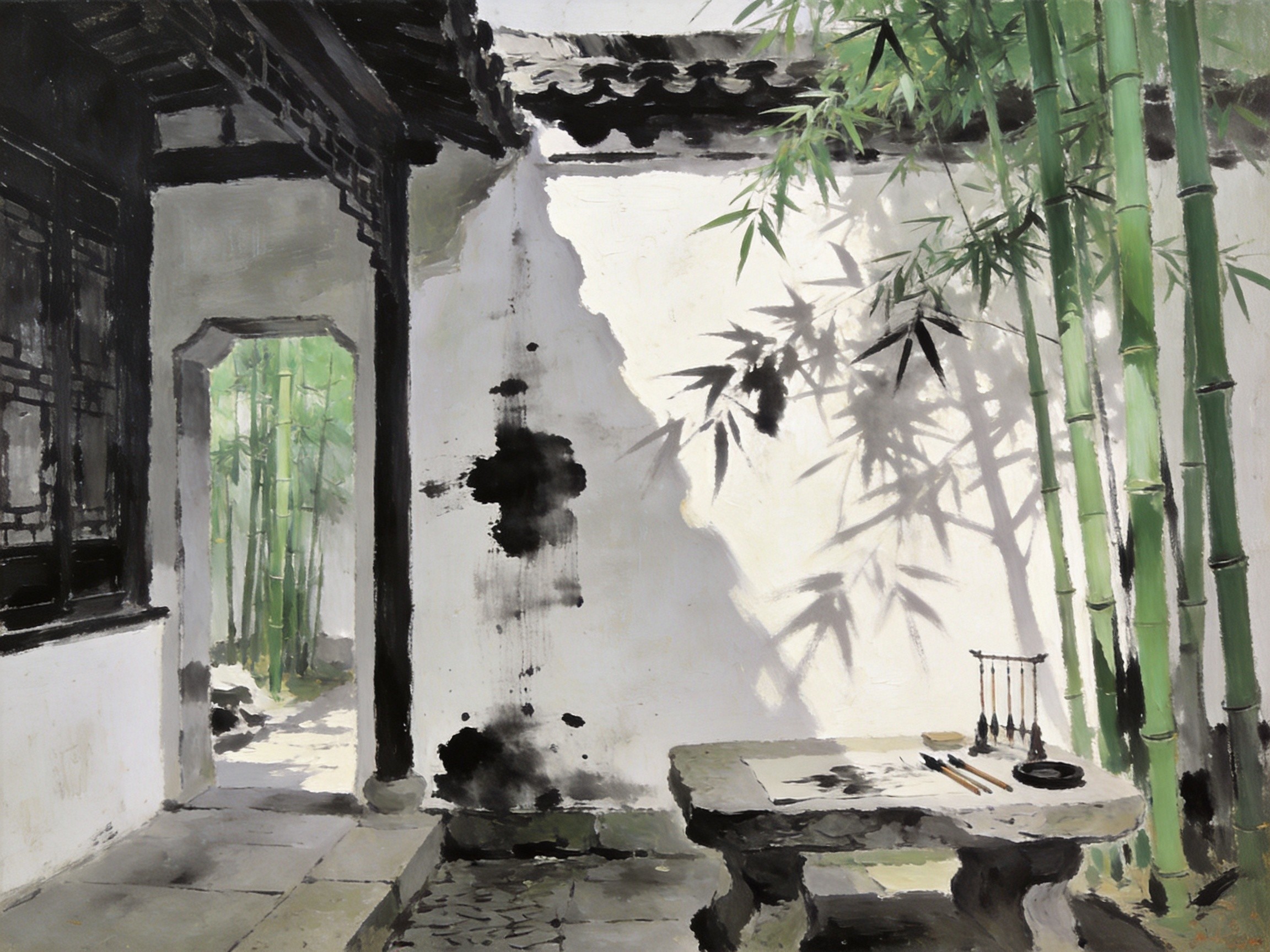 郑板桥故居竹影风骨